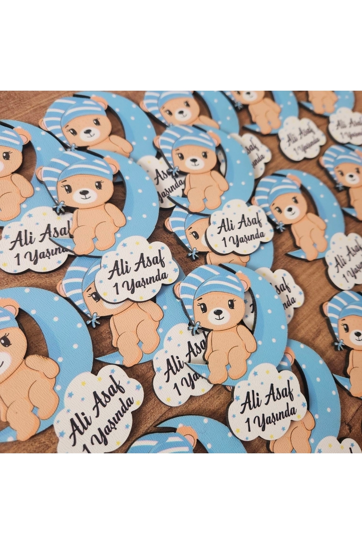 fırsatlar diyarı Hoşgeldin Bebek Doğum Günü 1 Yaş - 2 Yaş Hediyelik Hatıra Magnet Ayıcık - 25 ADET fotoğrafı 2 (önizleme)