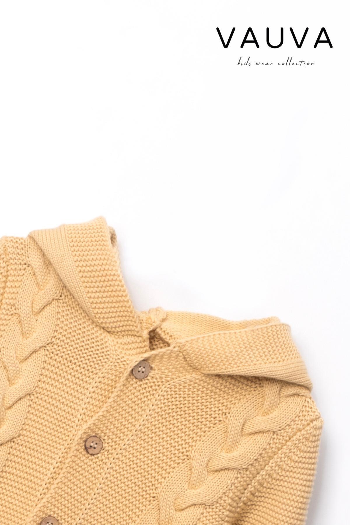 Vauva Kız Erkek Bebek Çocuk Triko İkili Takım Mevsimlik Uzun Kollu Örme Takım fotoğrafı 4 (önizleme)