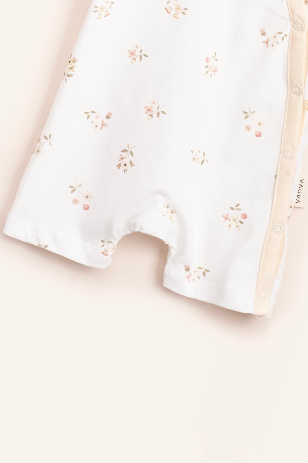 Vauva 2’li Çıtçıtlı Tulum Baskılı Nakışlı Bebek Çocuk Yazlık Tulum fotoğrafı 6 (önizleme)