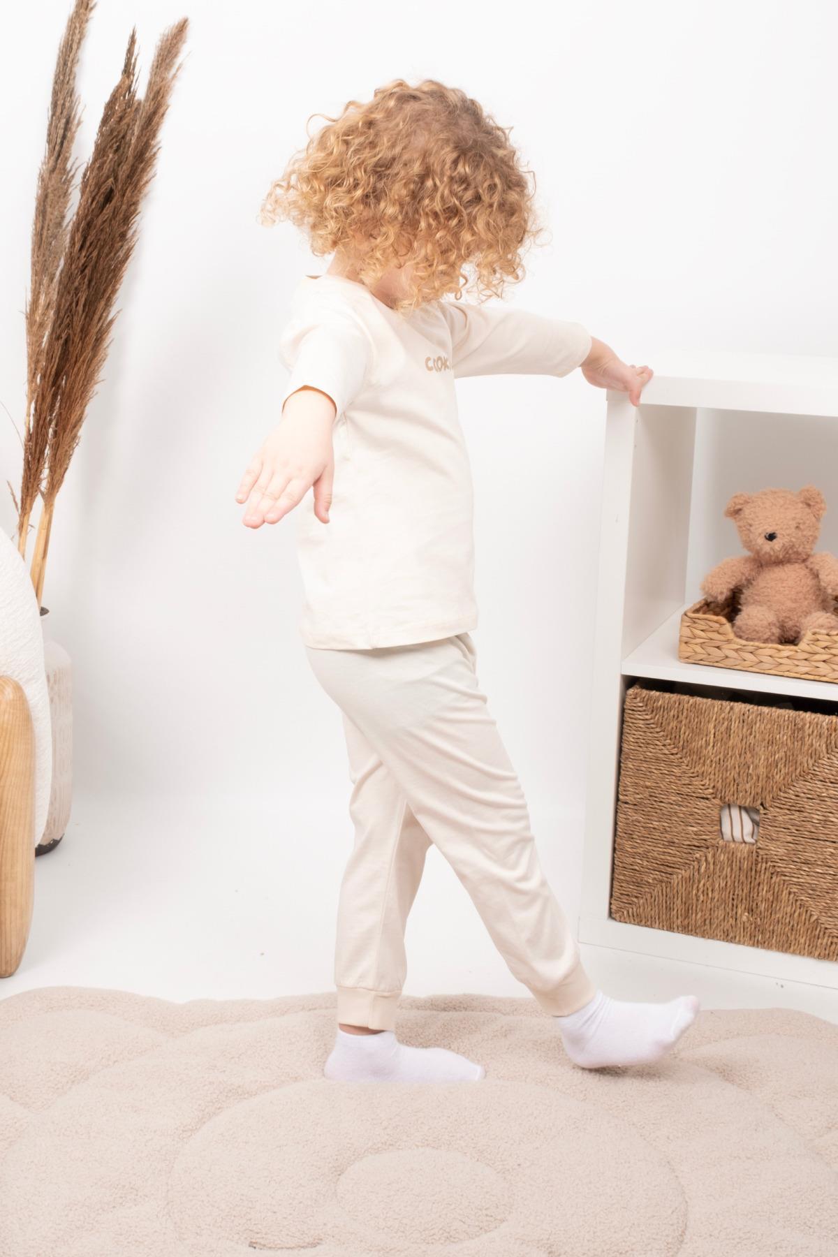 Vauva Kız Erkek Çocuk Pijama Takımı Uzun Kollu %100 Pamuklu Pijama Takımı fotoğrafı 5 (önizleme)