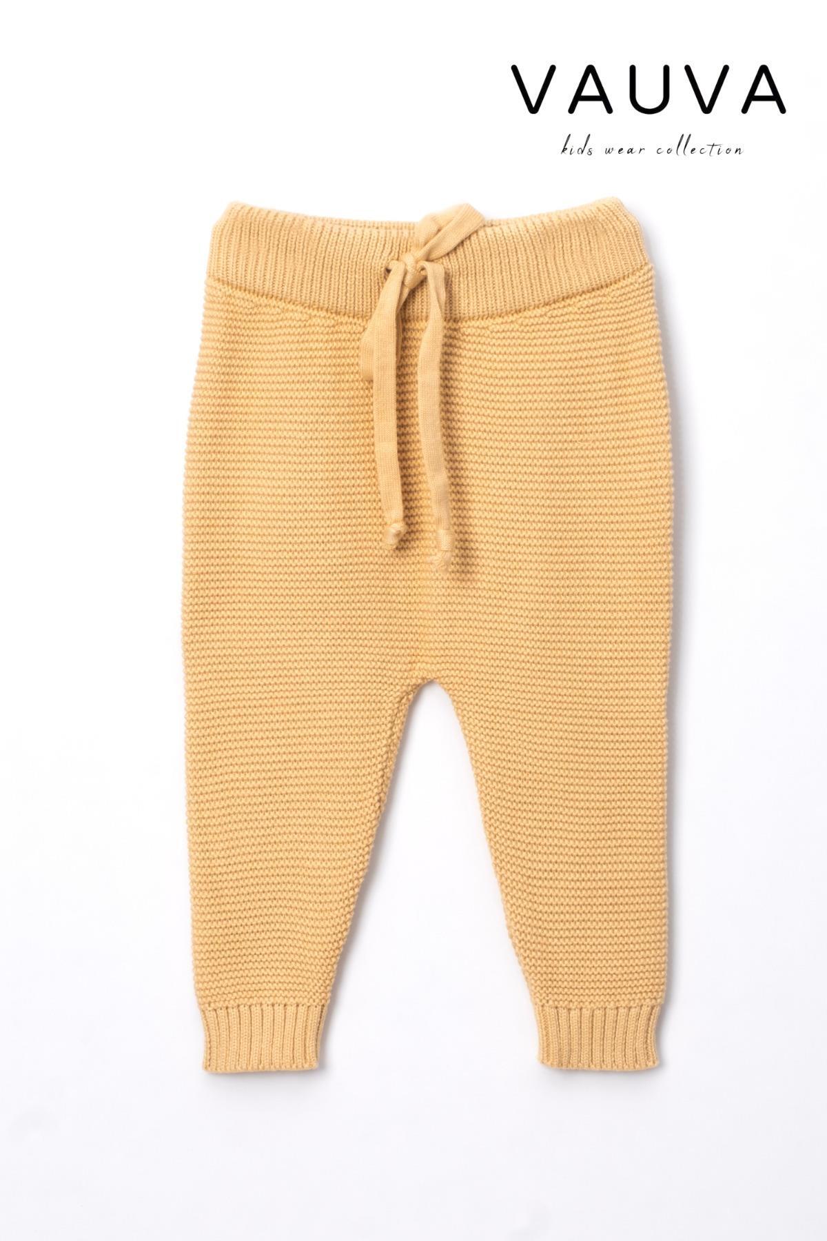 Vauva Kız Erkek Bebek Çocuk Triko İkili Takım Mevsimlik Uzun Kollu Örme Takım fotoğrafı 3 (önizleme)