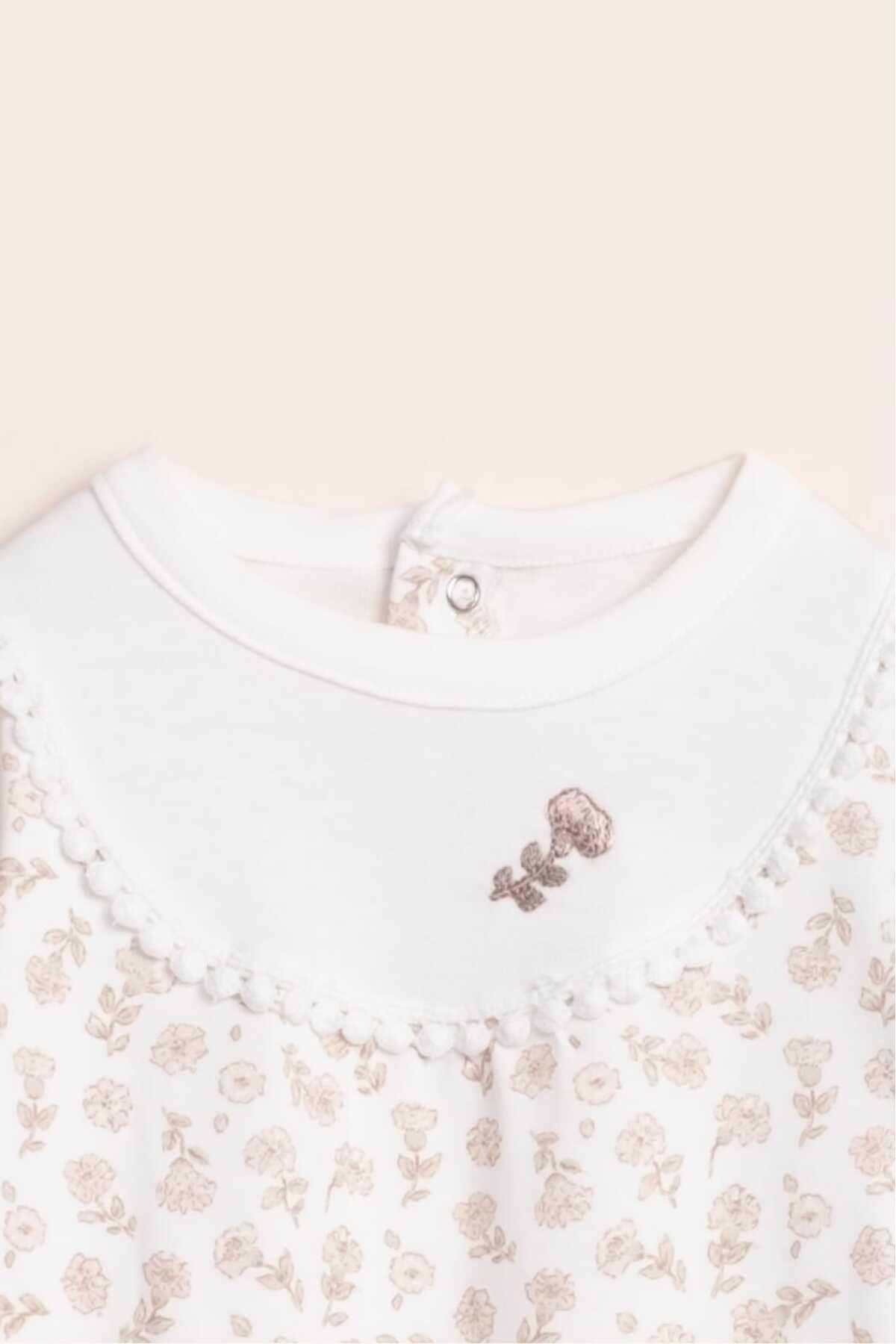 Vauva Kız Erkek Bebek Çocuk Tulum Uzun Kollu Çıtçıtlı Unisex fotoğrafı 4 (önizleme)