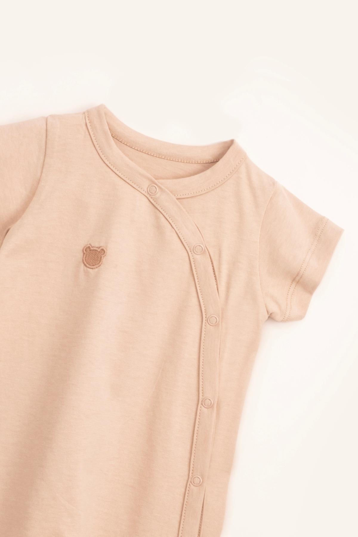 Vauva 2’li Çıtçıtlı Tulum Baskılı Nakışlı Bebek Çocuk Yazlık Tulum fotoğrafı 4 (önizleme)