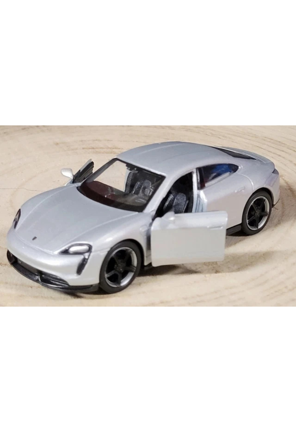 WELLY Porsche Taycan Turbo S 1/36 Ölçek Metal Model Araba GRİ