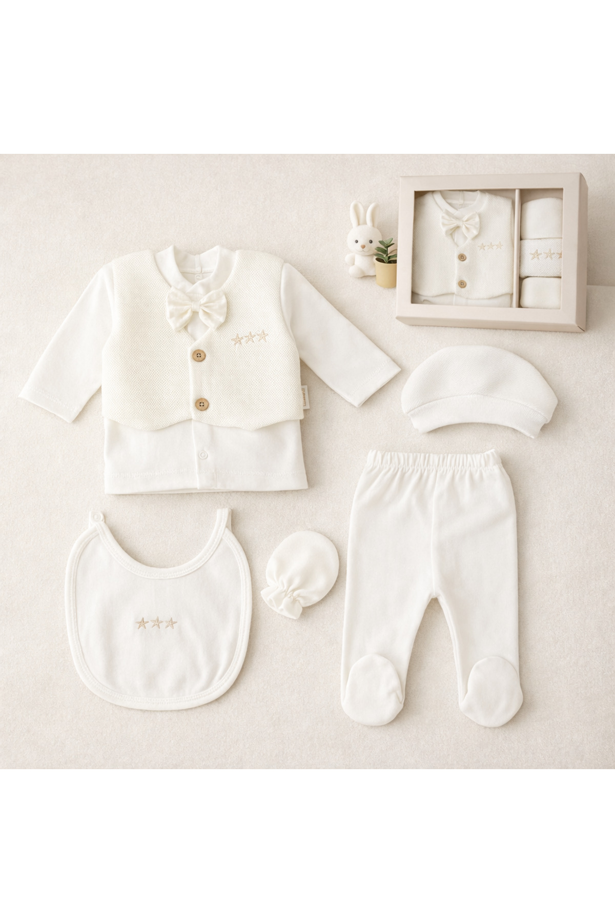 moukou Erkek Bebek Mevlüt Takımı Hastane Çıkışı 5’li fotoğrafı 2 (önizleme)