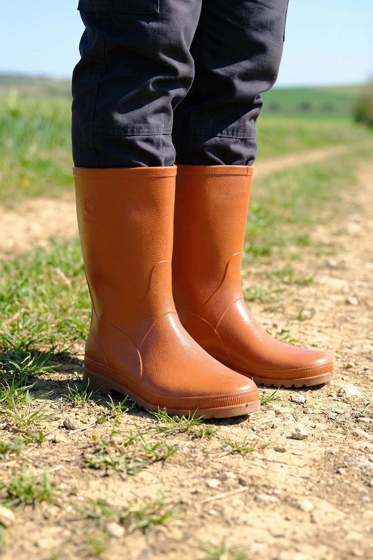 GEZER Kışlık Erkek Krep Kısa Çizme