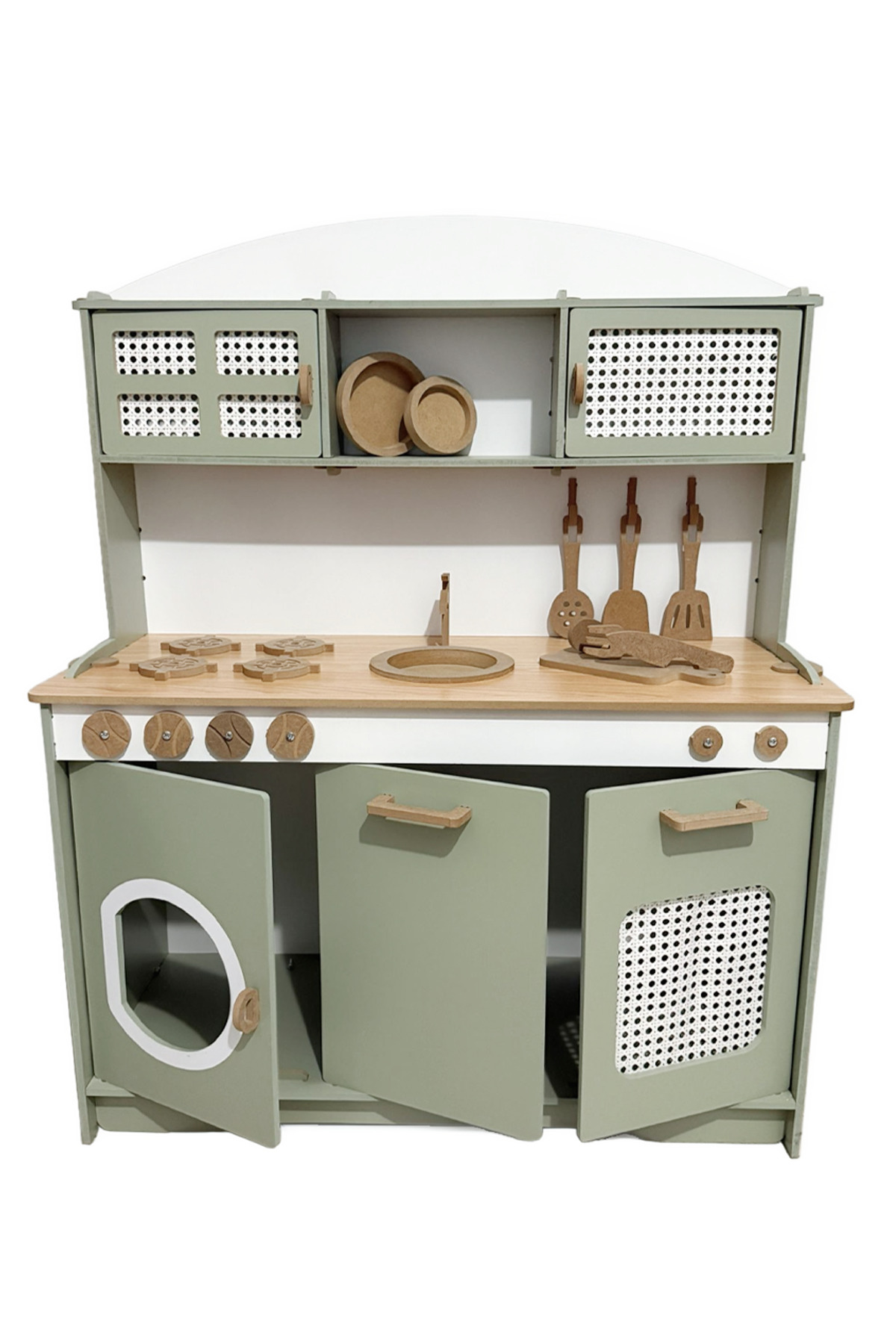 HOBBY HOUSE Büyük Boyalı Mutfak 9 Parça Servis Seti & 1 Led Hediyeli fotoğrafı 3 (önizleme)