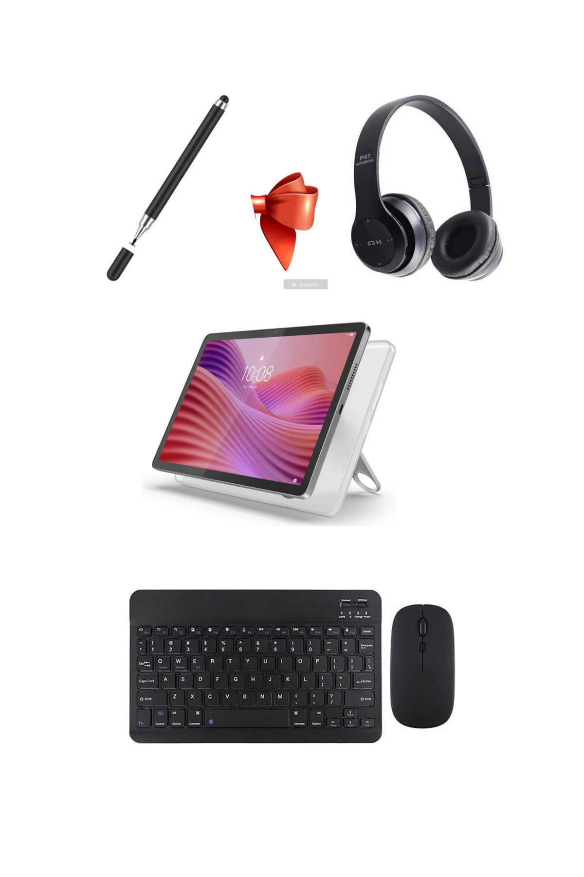 LENOVO Tab M10 4gb 128gb 10.1" tablet+kılıf+klavye+mouse+kulaklık+kalem