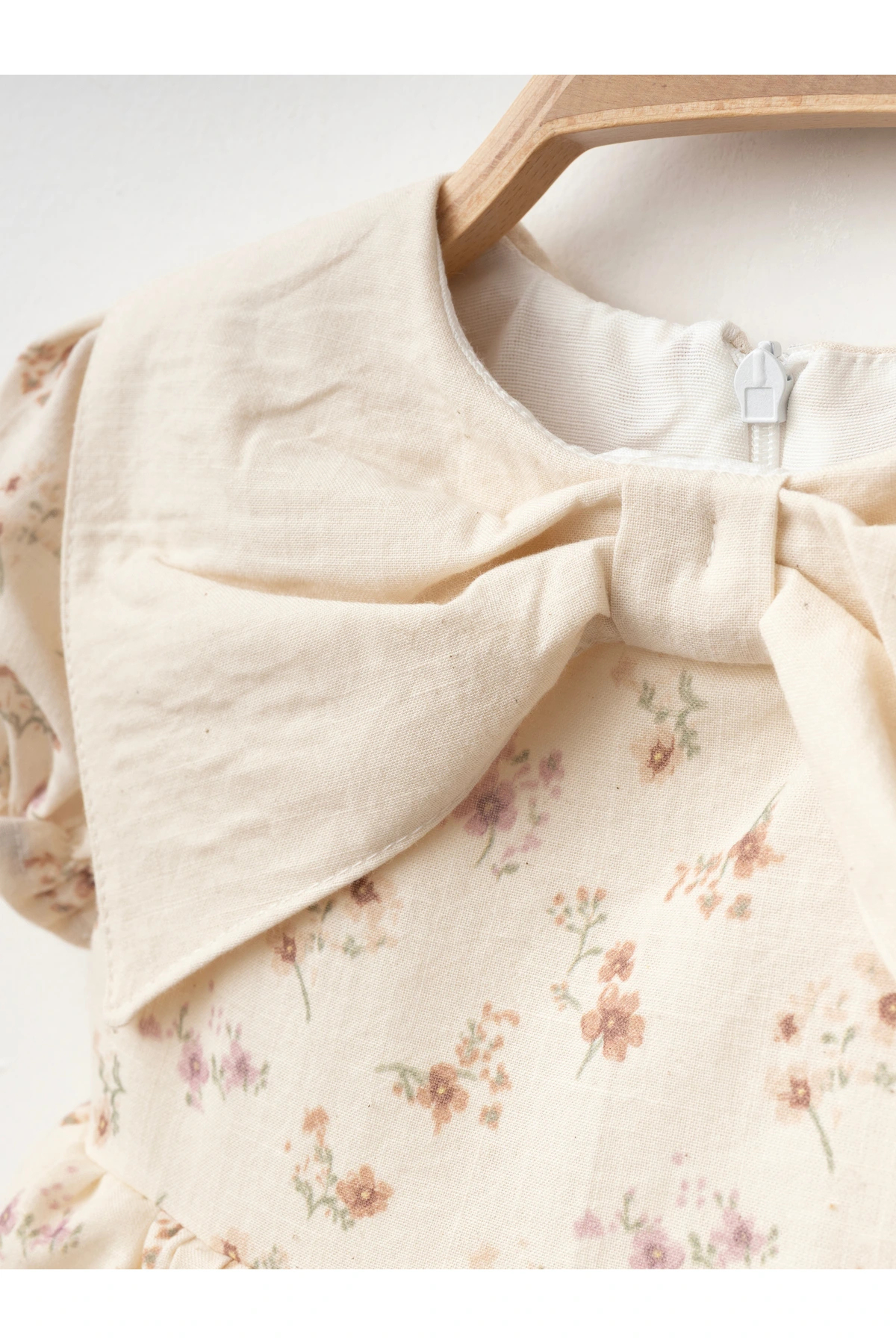 Lumia Baby Çiçek Desenli Kız Bebe Elbise fotoğrafı 2 (önizleme)