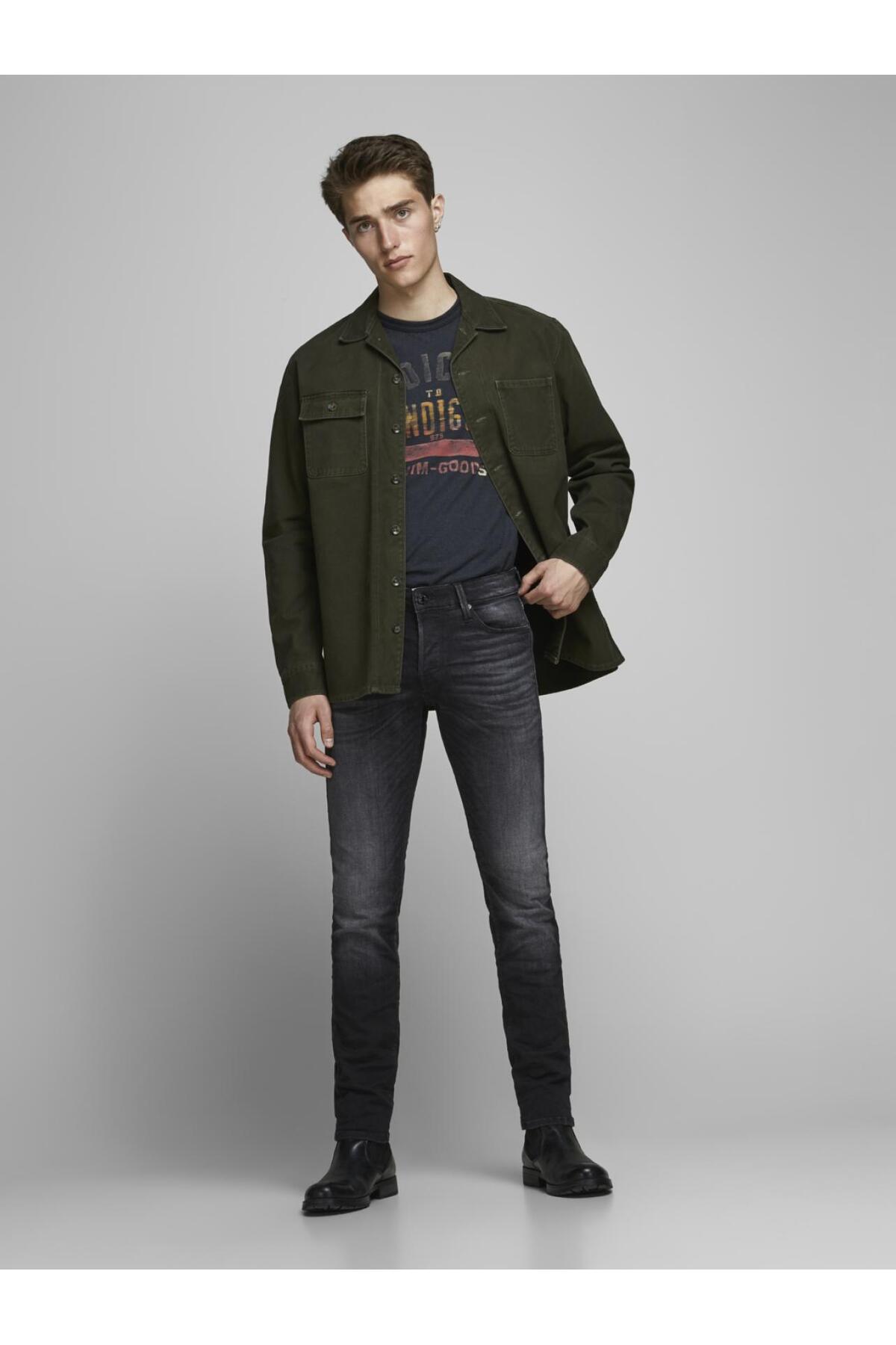 شلوار جین مردانه راسته فاق نرمال | جک اند جونز Jack & Jones 12162430 - تصویر 4