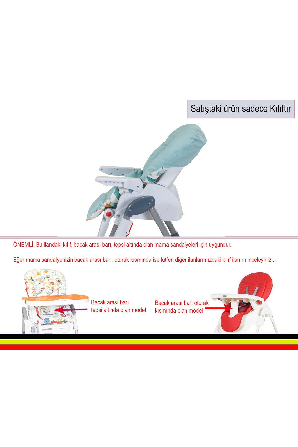 Holmer Leke Tutmaz Organik Mama Sandalyesi Minderi & Kılıfı Max-T Su Yeşili fotoğrafı 5 (önizleme)