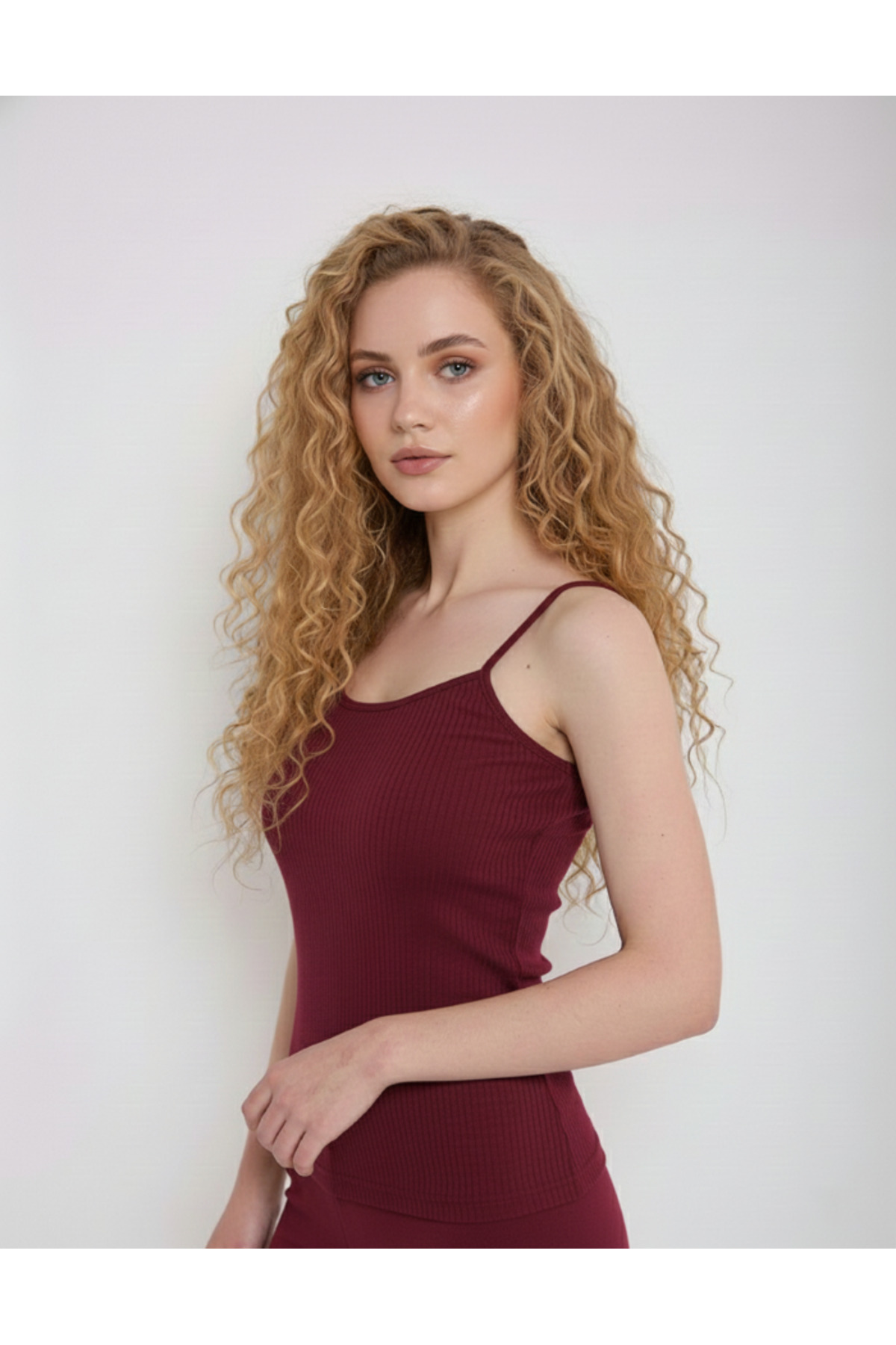 MrrMajestic  Fitilli 6 Lı Paket Kadın Atlet % 100 Pamuk ( Mix ) - Görsel 2