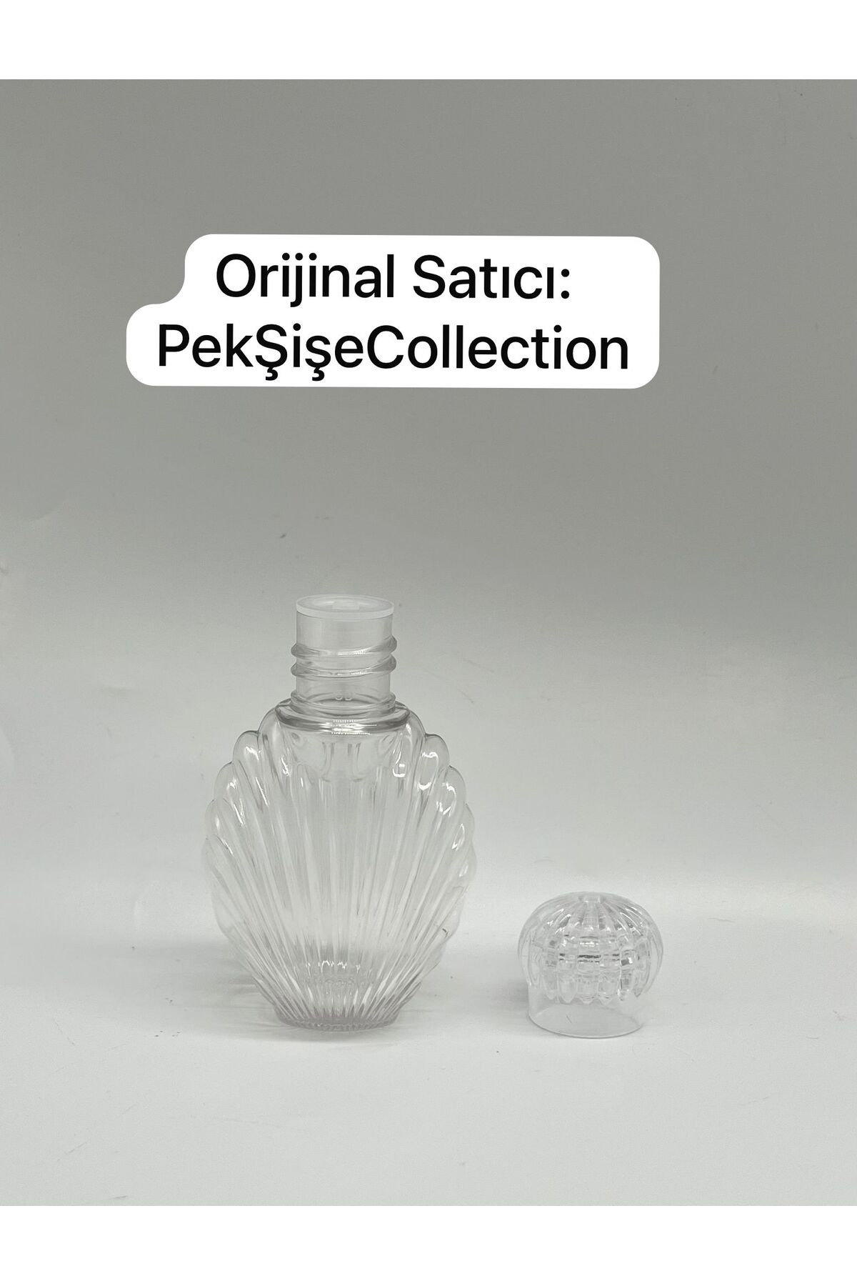 MayaArtDesign (30 ADET) Mika Plastik İstiridye Boş Kolonya Şişesi