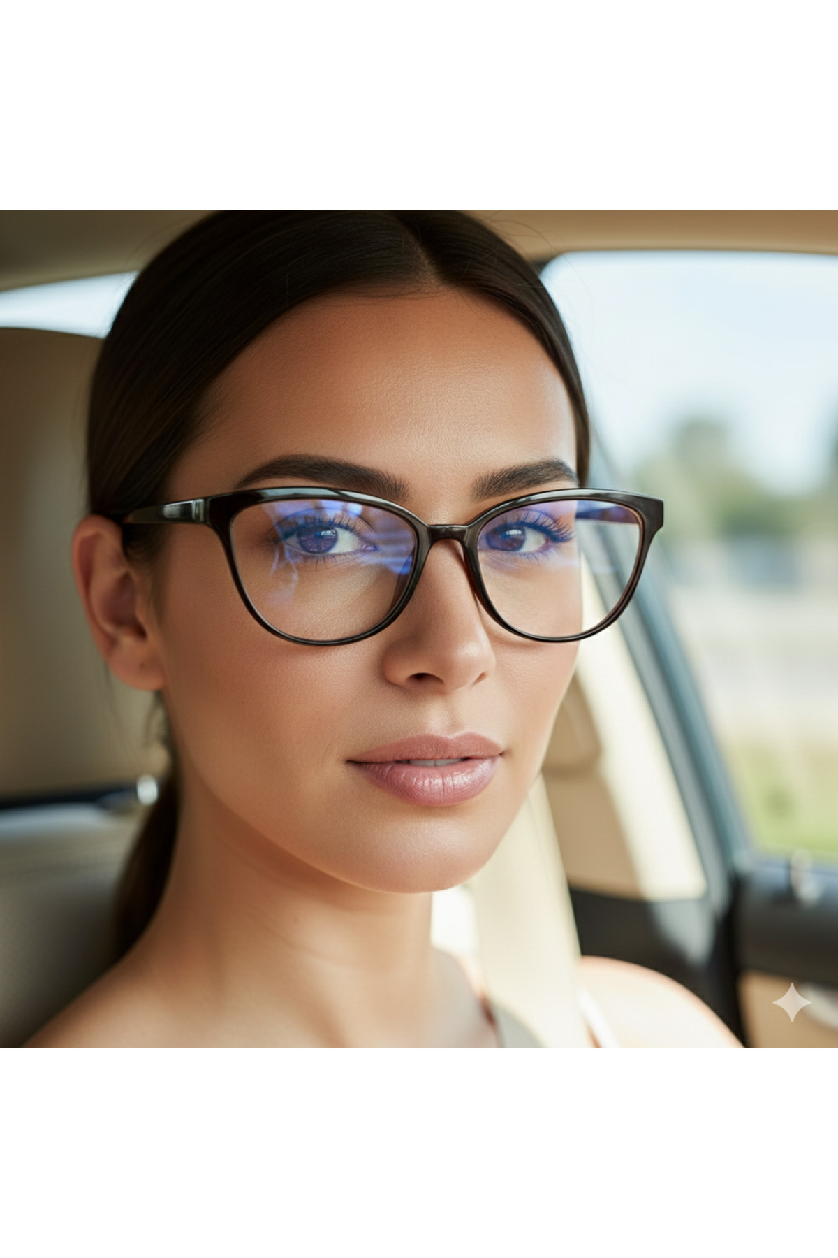 LOOKUP NEW Kahverengi Cat Eye Kemik Şeffaf Kadın Erkek Unisex Mavi Işık Korumalı Ekran Gözlüğü Gözlük