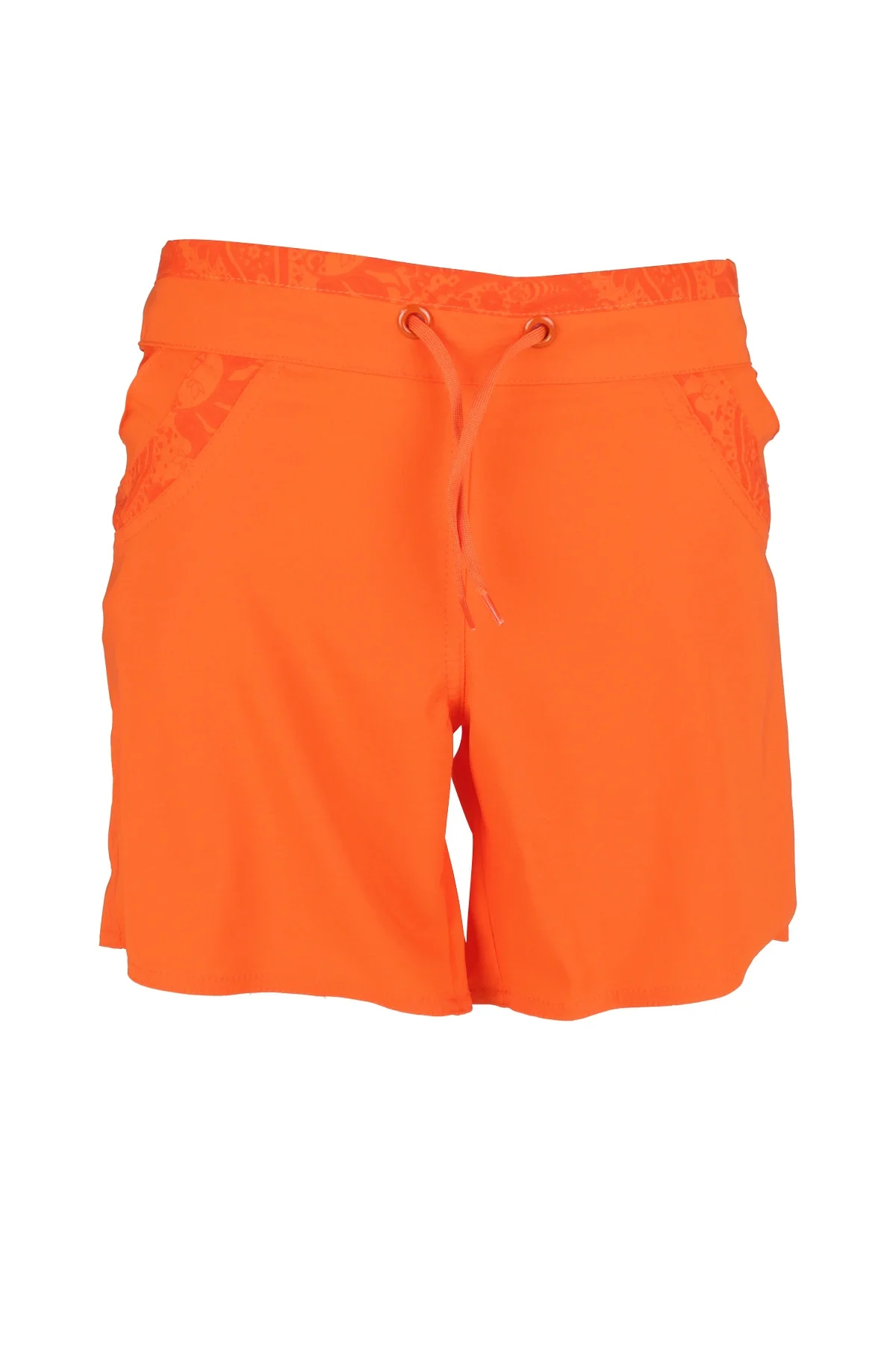Women's Sea Shorts 2 Pockets Cotton Water Absorbent Non-irritating Orange BN-10