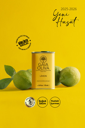 Gaia Oliva Limon Çeşnili 175 ml Natürel Sızma Zeytinyağı