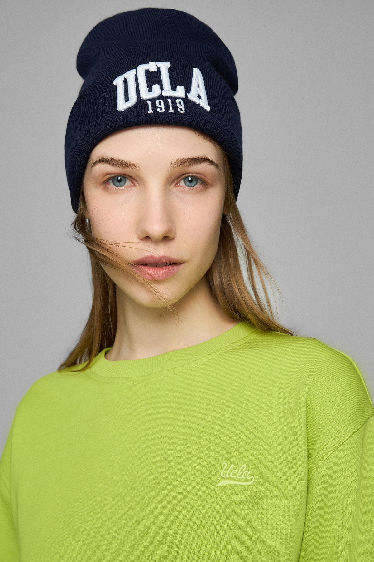 UCLA LANITA Lacivert Nakışlı - Unisex Bere
