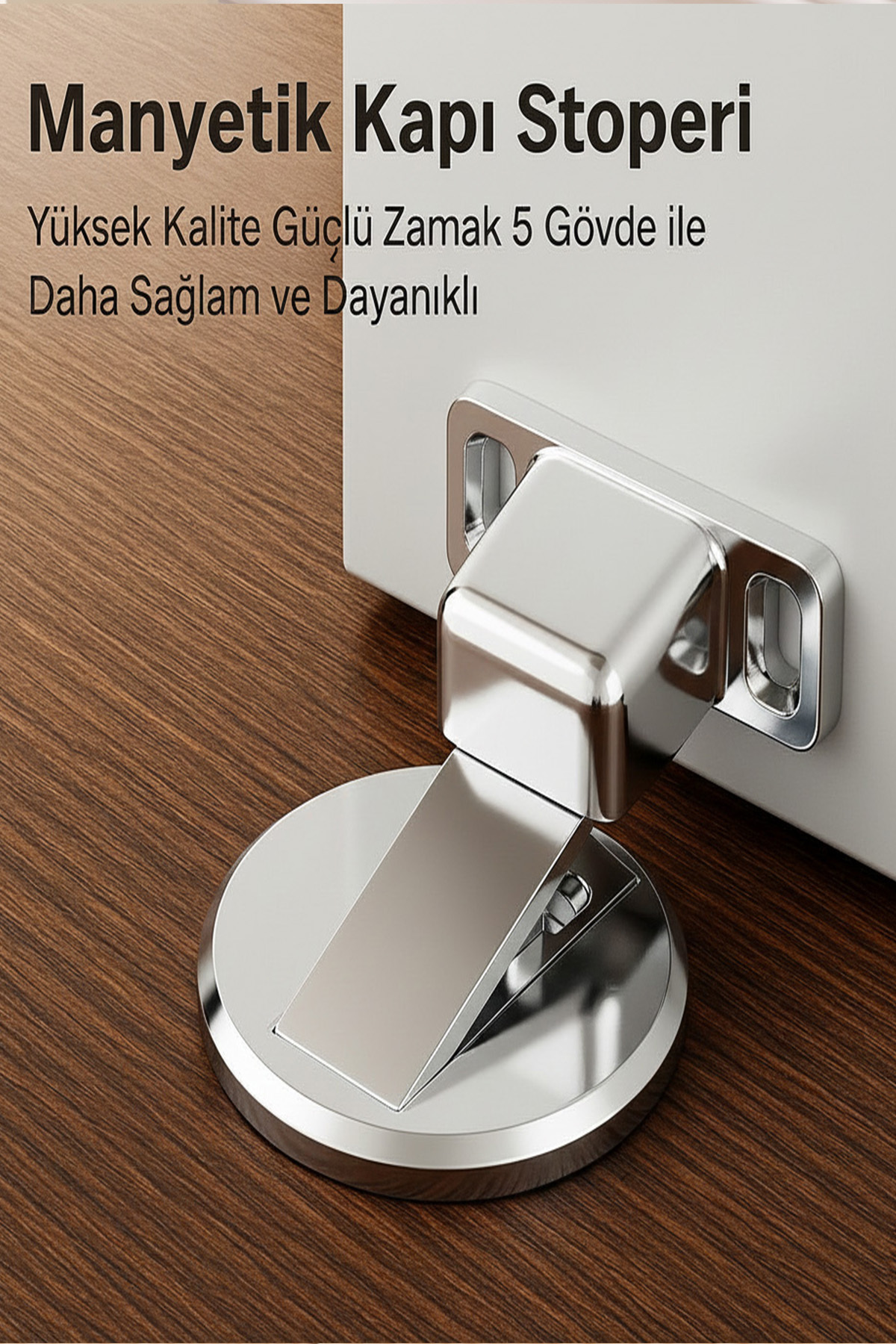 Magnetic Door Stopper – Strong Magnet Door Holder | Perforation Mounting, Double Sided Tape