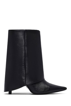 Derimod Kadın Siyah İnce Topuklu Deri Bot 25AFD160218