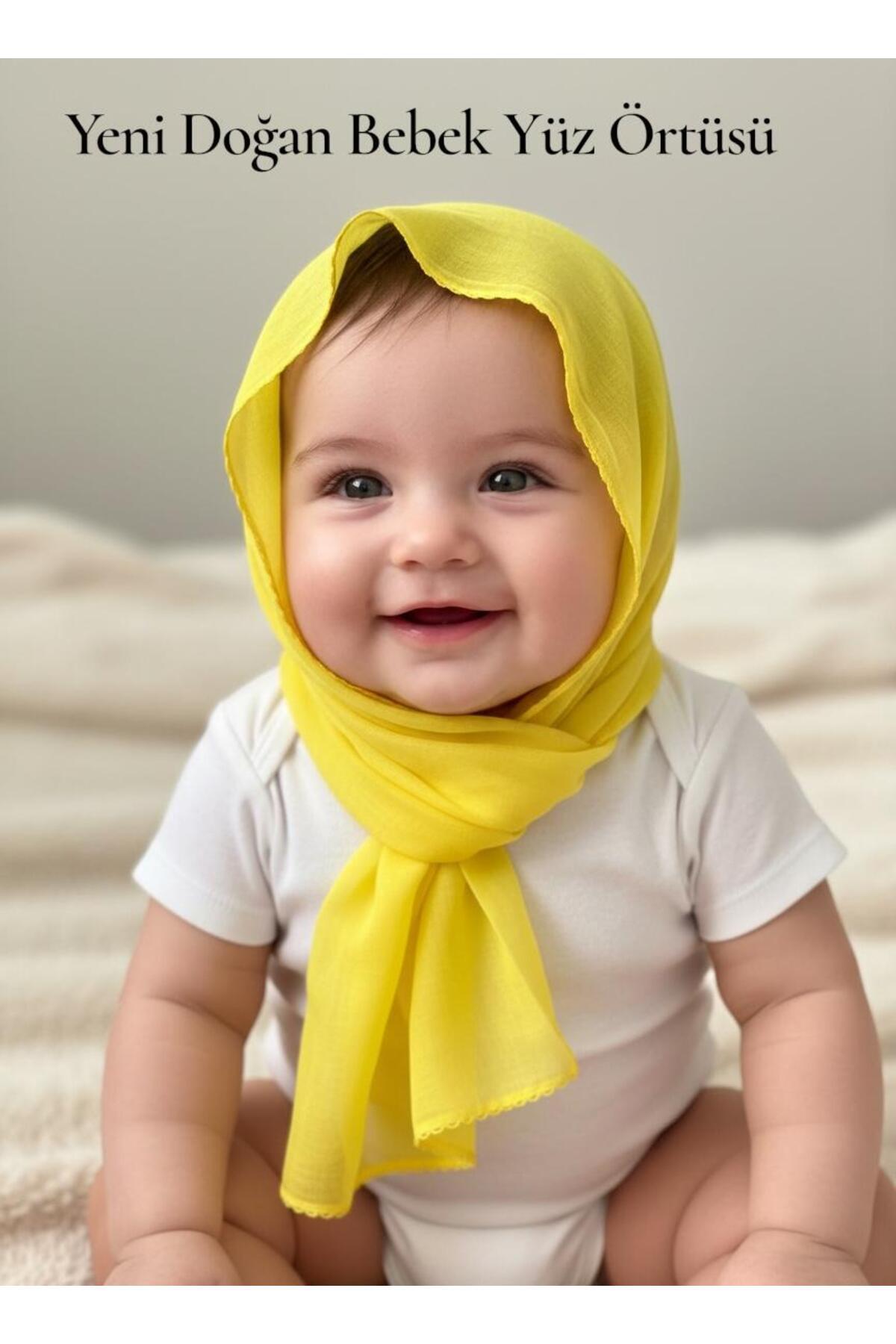 Shalista Sepete 4 Ekle 3ünü Öde-Organik Sarılık Yeni Doğan Bebek Yüz Örtüsü %100Pamuk - 90x90 1Adet fiyatıdır