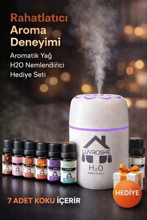 luvroshe 7 Lİ SET -TYPE-C Cihaz + 7 Adet Esansiyel koku + hava nemlendiricisi...
