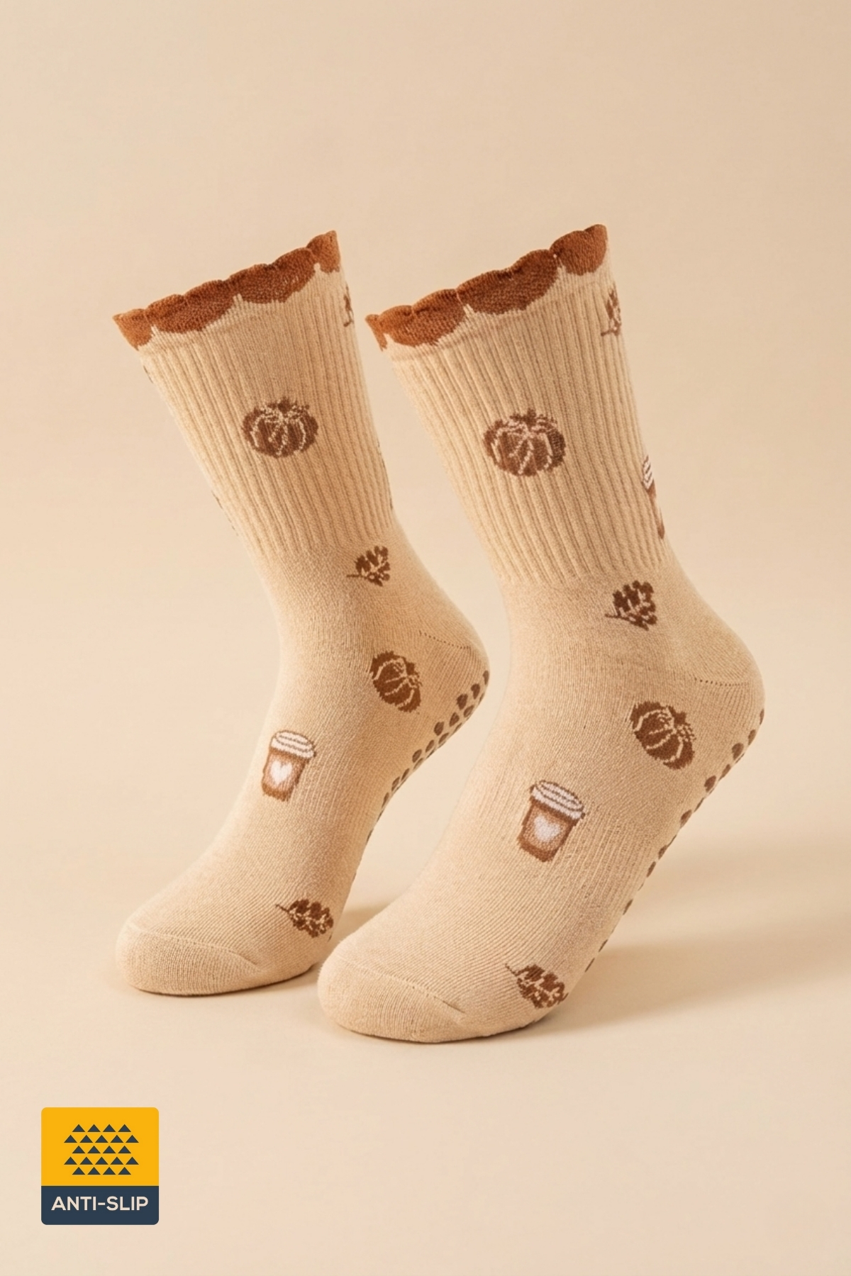 Original Women's New Season Yoga Sports Trend Model Pilates and Yoga Non-Slip Sole Socks 1 Pair