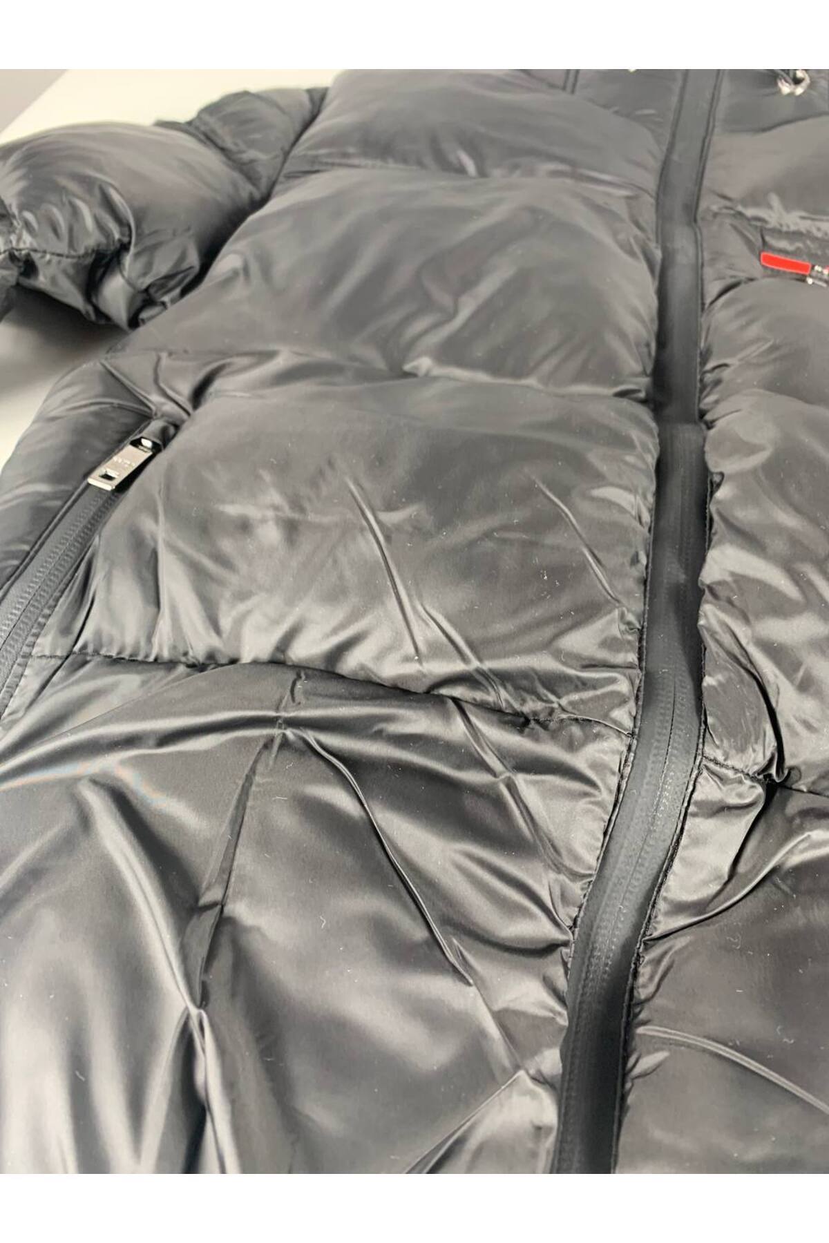 YusGos Unisex Kız/Erkek Bebek Çocuk Gizli Kapüşonlu Fermuarlı Cepli Şişme Mont (2-15 Yaş) fotoğrafı 7 (önizleme)