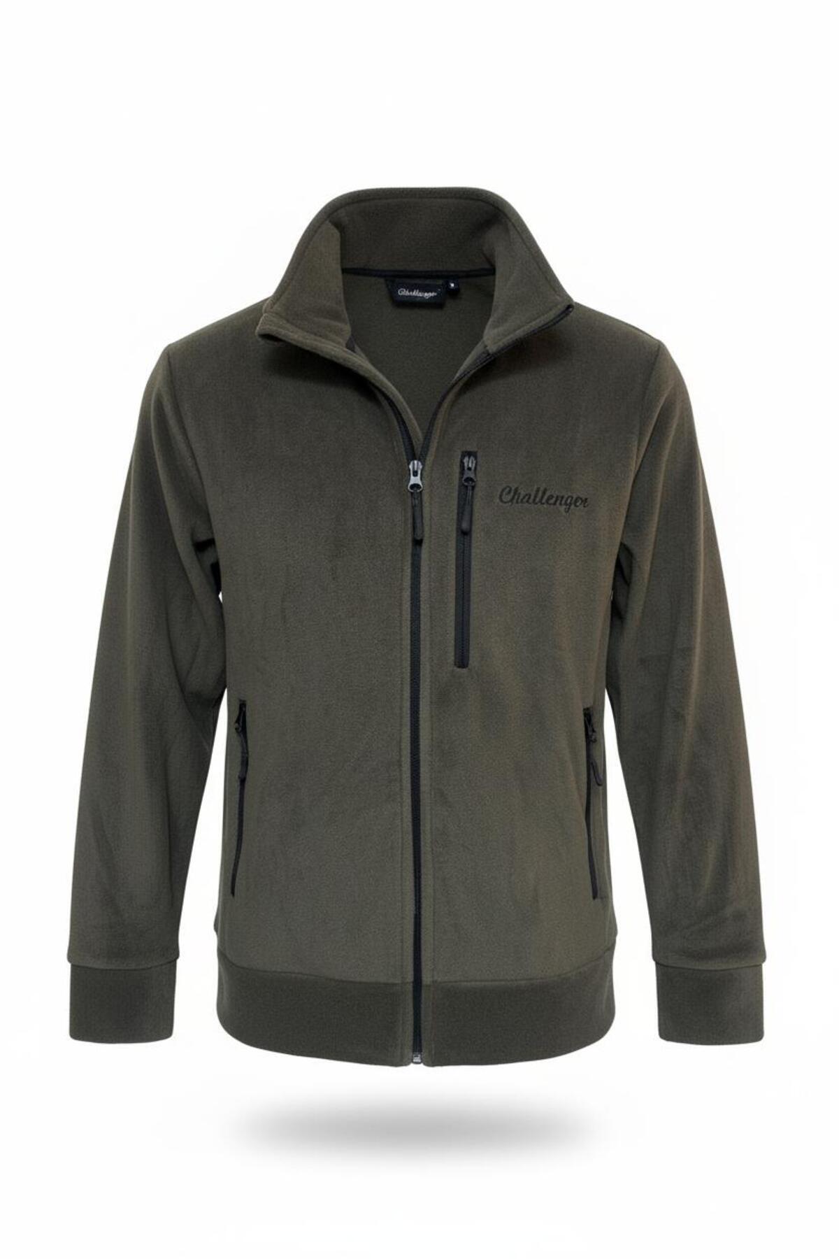 Tough Challenger Outdoor Polar Mont Haki Tüylenme Yapmaz Tam Fermuar SA13-001