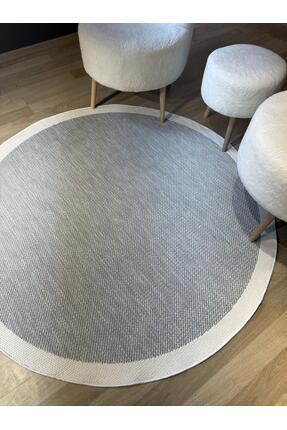 LILYUM HALI LİLLY SİSAL YUVARLAK HALI - GRİ KREM