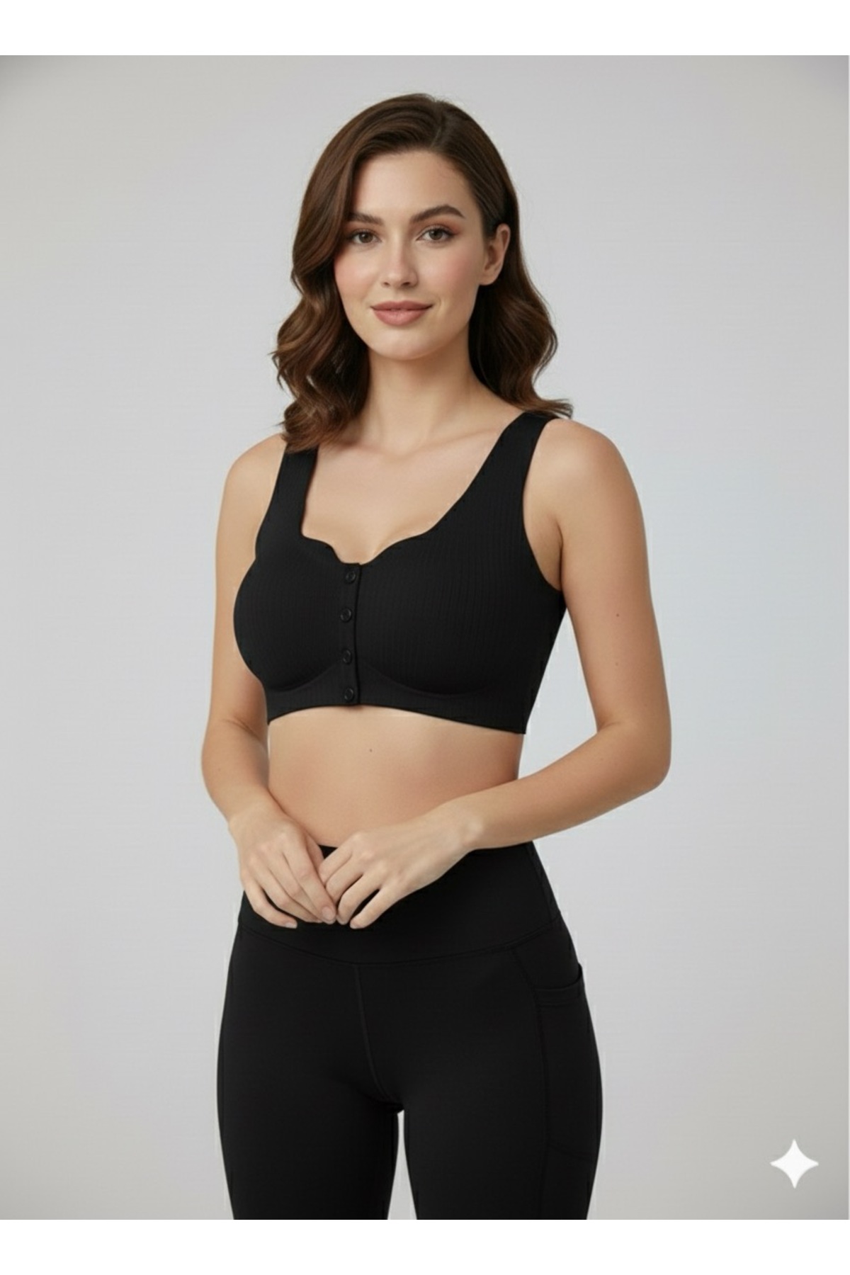 SWEETKORSE Lazer Kesim Önü Düğmeli Dikişsiz Görünmez Agraflı Askılı Hayalet Bralet Sütyen görsel 3