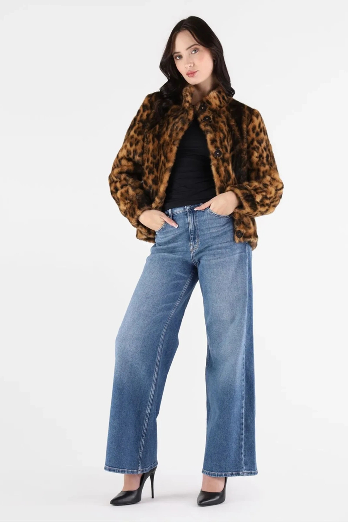 Guess  Luna Kadın Mavi Kürk W5BL65W3900-P340 - Görsel 2