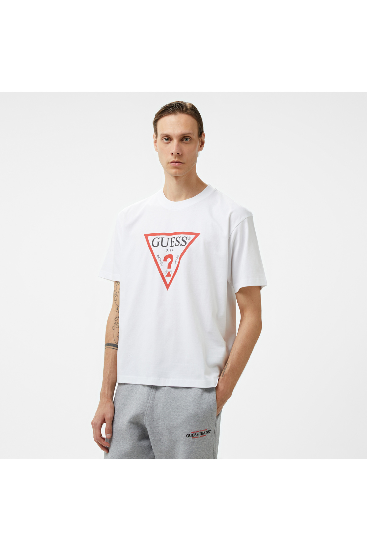 Iconic Organic Heavy Erkek Beyaz T-Shirt
