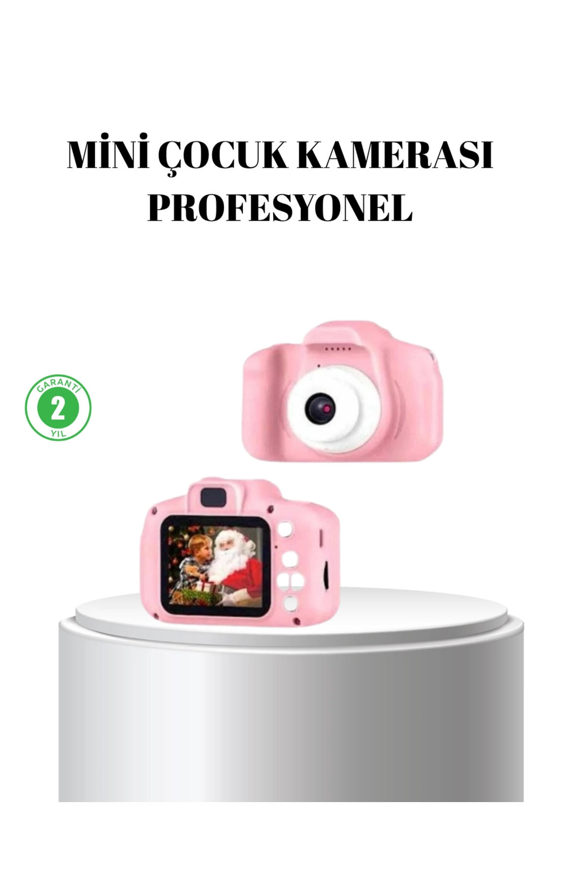 Genel Markalar HERŞEYTREND Pembe Mini 1080p HD Çocuk Kamera – 8MP, Video Kaydı,TF Kart Destekli