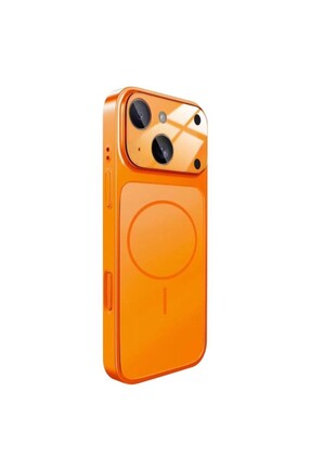 Caseji İphone 13/14 Uyumlu 17 PRO Görünümlü AG Cam Kamera Lensli Magsafe Dest...