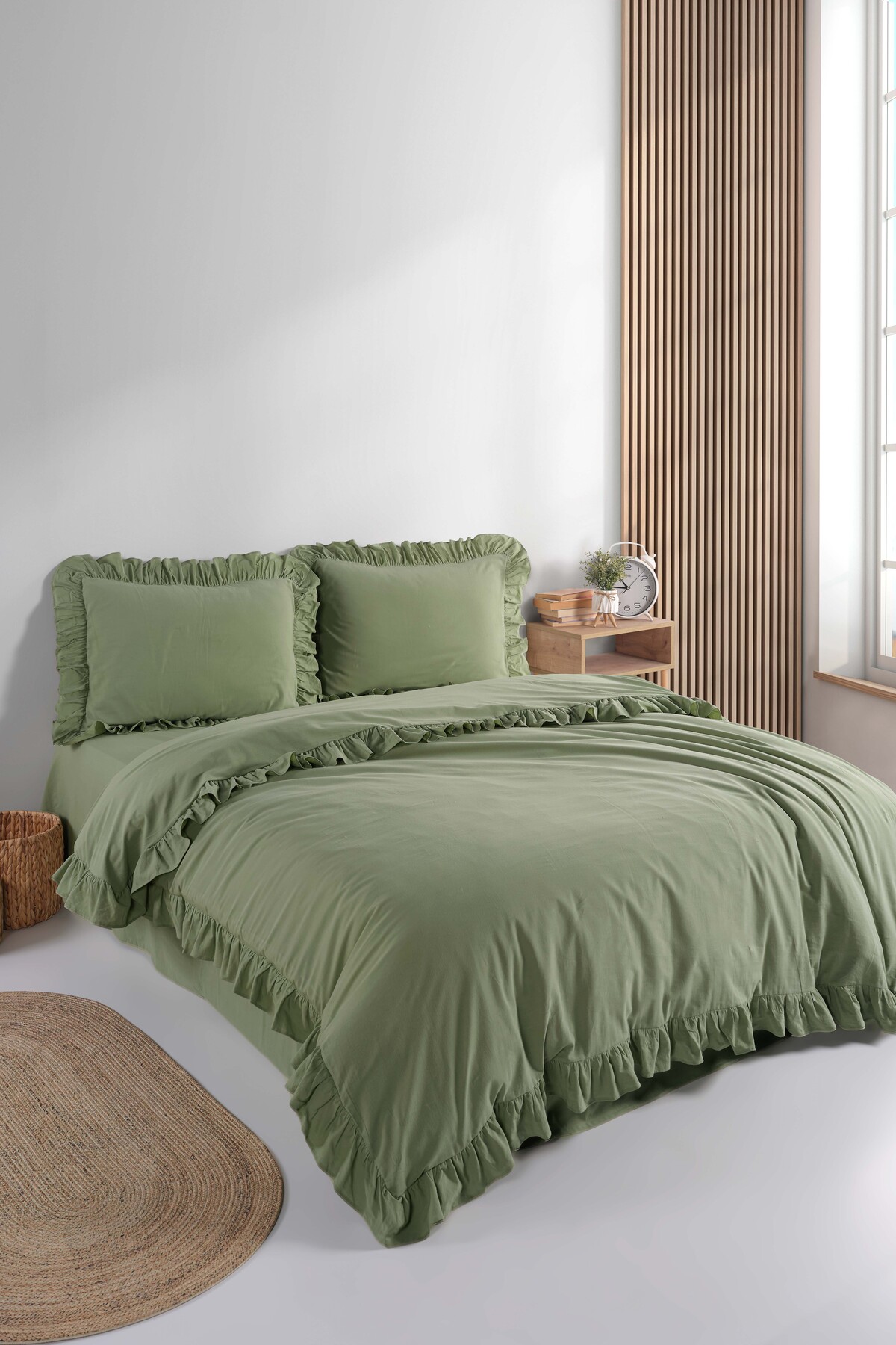 Soft Cotton Daria 100% Cotton Double Duvet Cover Set F1