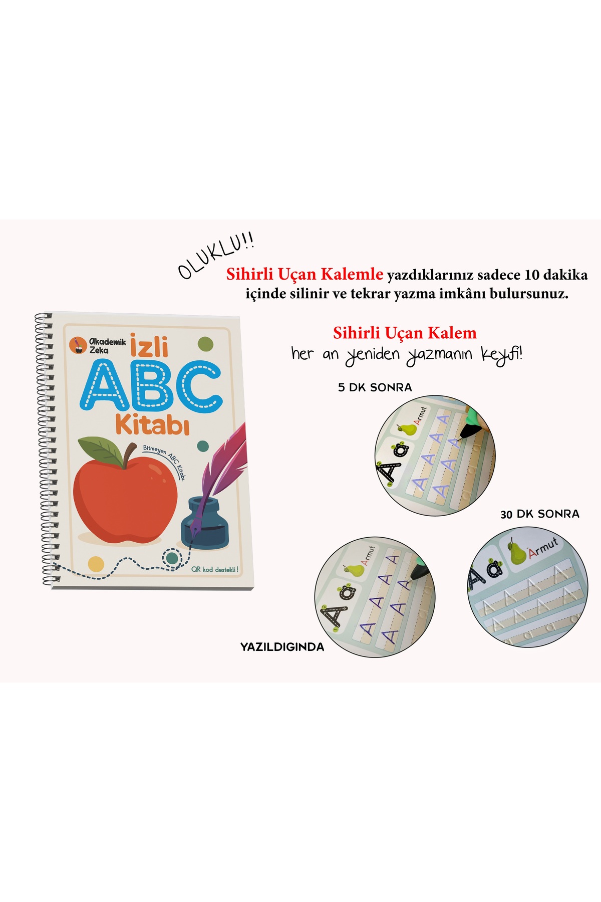 akademik zeka Hadi Bul Beni Cee eee Türkçe & İngilizce Sesli Yönerge - İzli Abc ve Sayıcıklar Oluklu Seti fotoğrafı 6 (önizleme)