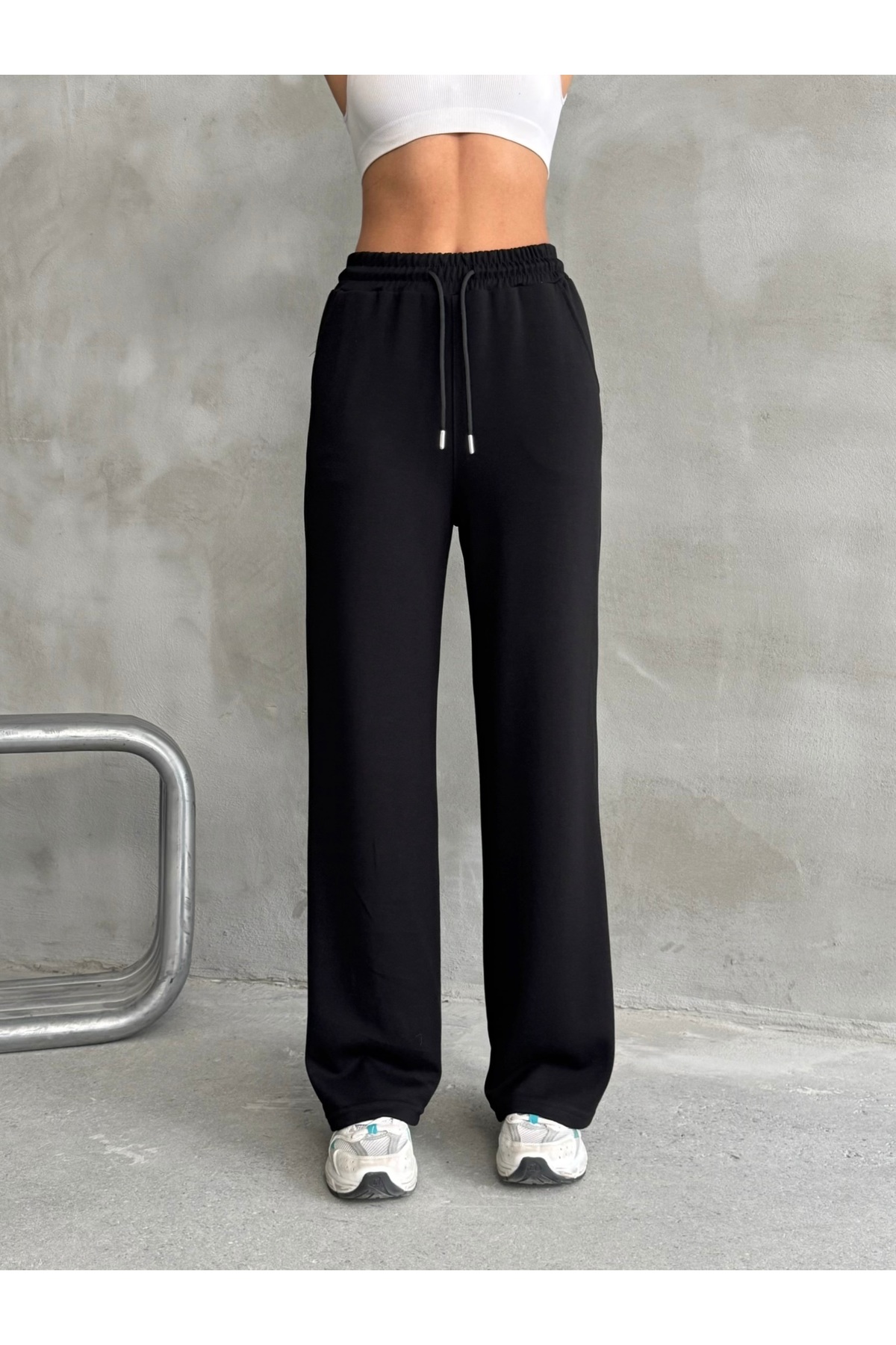 Nordmende  Kadın Modal Geniş Paça Yüksek Bel Eşofman Altı