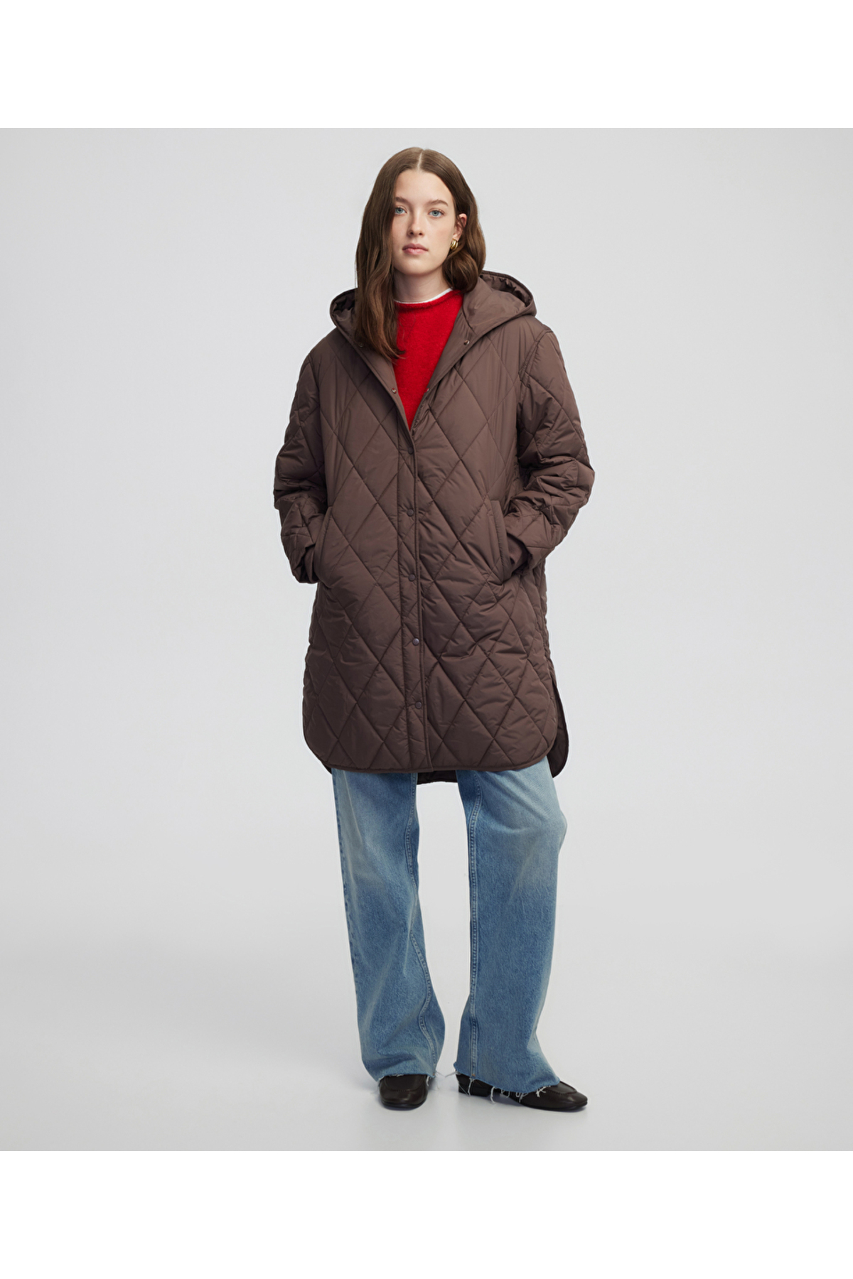 İpekyol  Kapüşonlu kapitone mont - Görsel 2