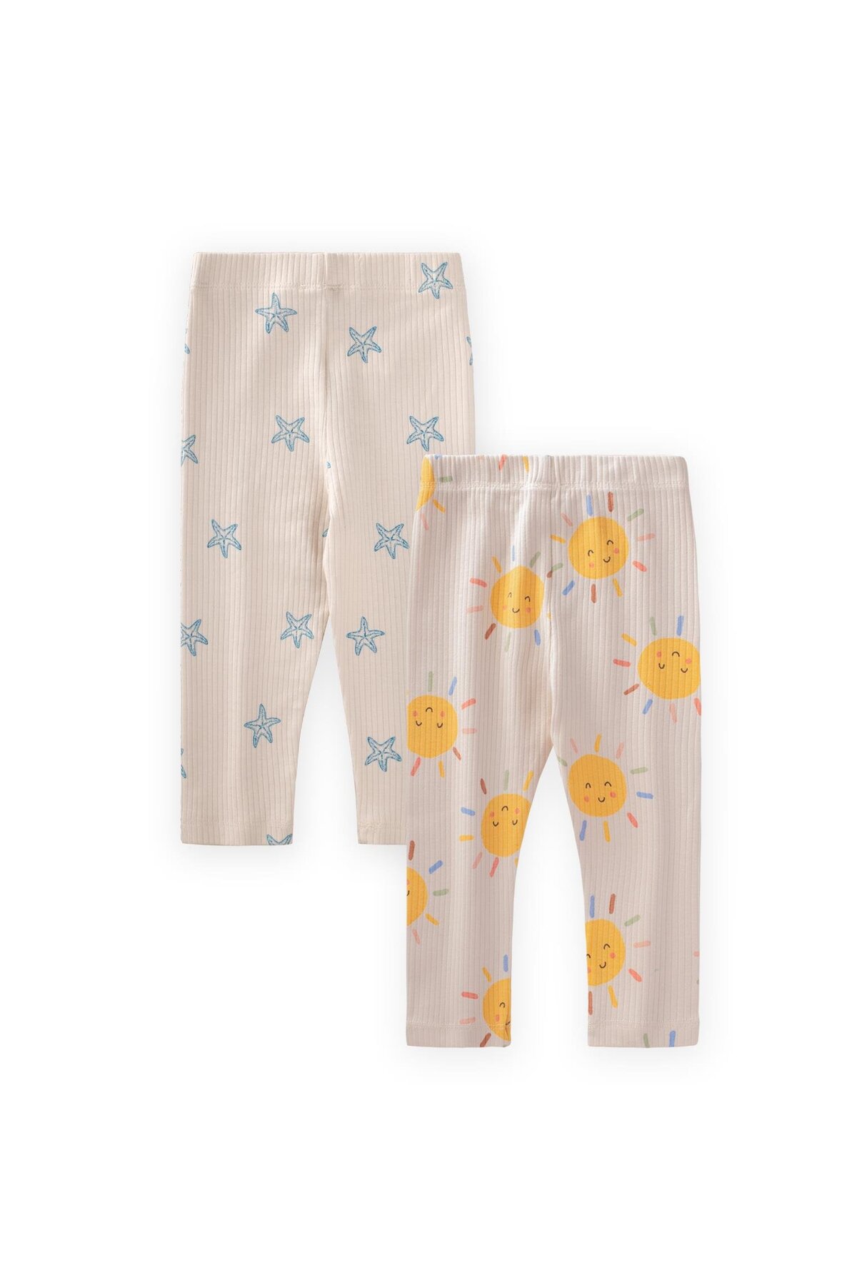 Cigit İkili Set Tayt 1-8 Yaş Güneş-Yıldız Desen fotoğrafı 3 (önizleme)