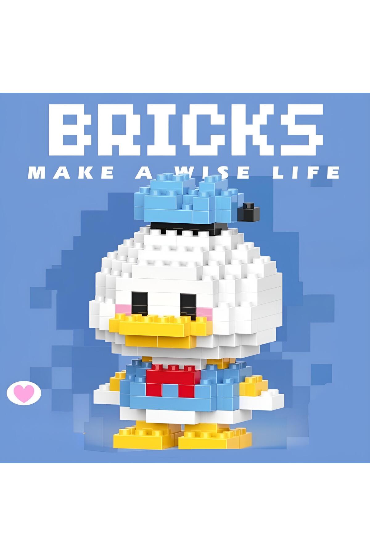 HEY GİDİ GİFT Bricks Donald Duck Mini Bricks 3D Puzzle / Duck