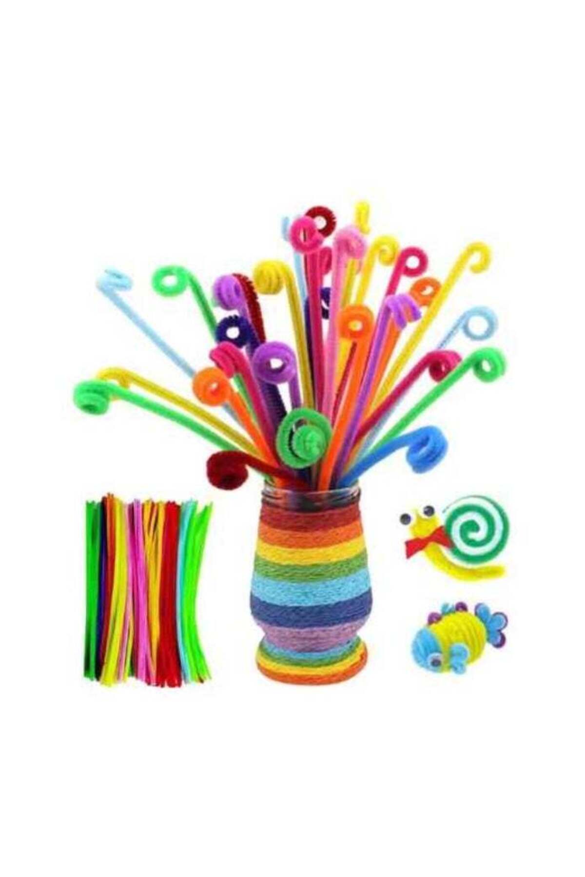 سیم‌های پاک‌کن چندرنگ چنیل برای کاردستی‌های خانگی