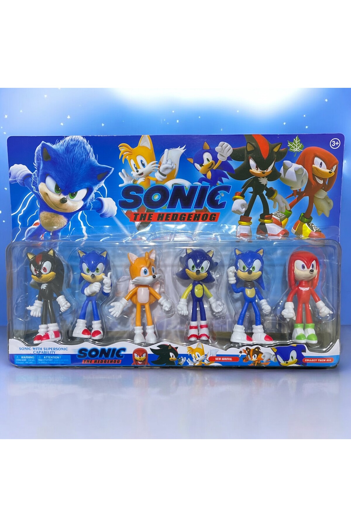 WBC TOYS Sonic The Hedgehog 6 Lı Karakter Figür Oyuncak Seti 10 Cm
