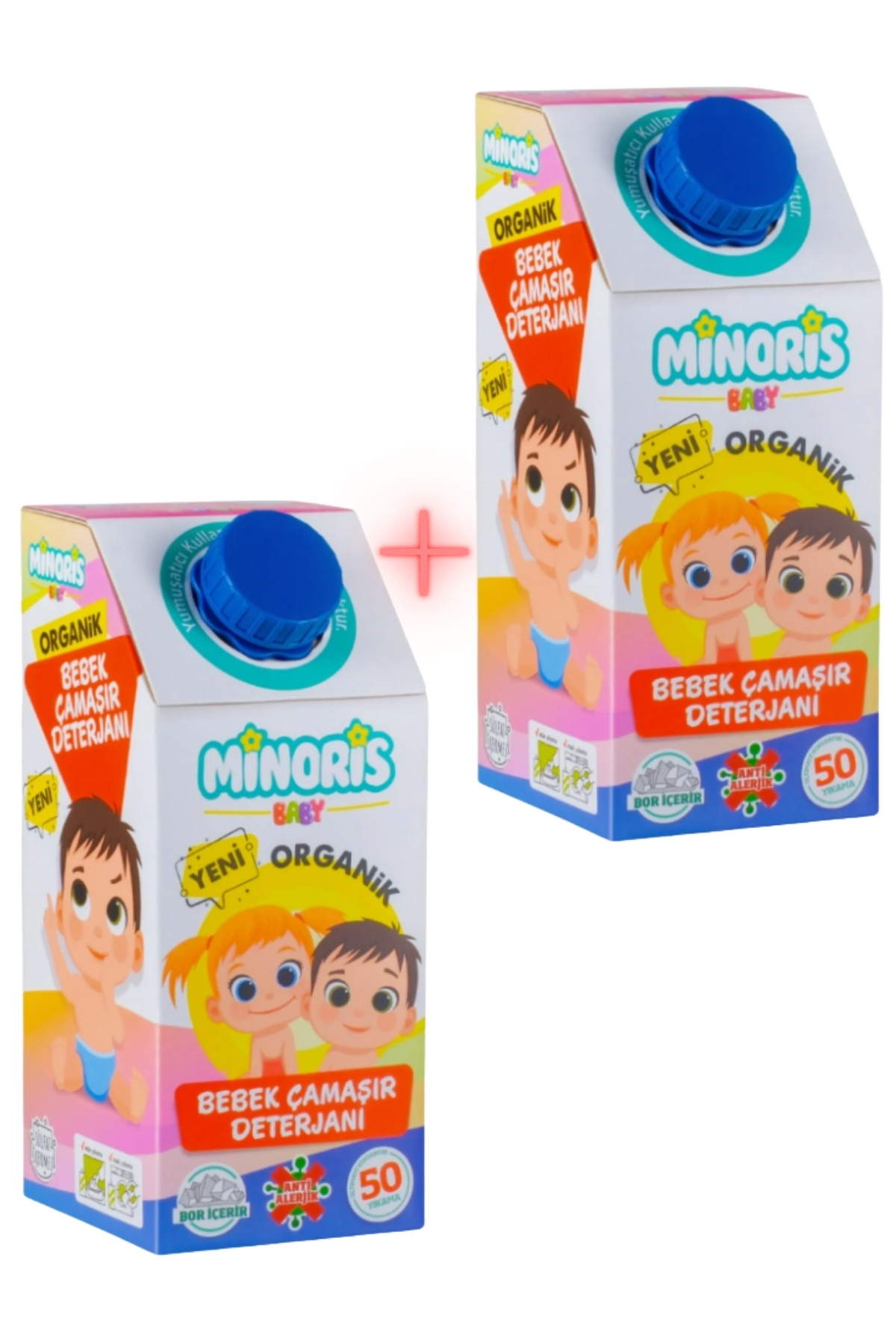 Minoris Baby Organik Antialerjik Bebek Çamaşır Deterjanı 50 Yıkama X2 adet - Fiyatı, Yorumları