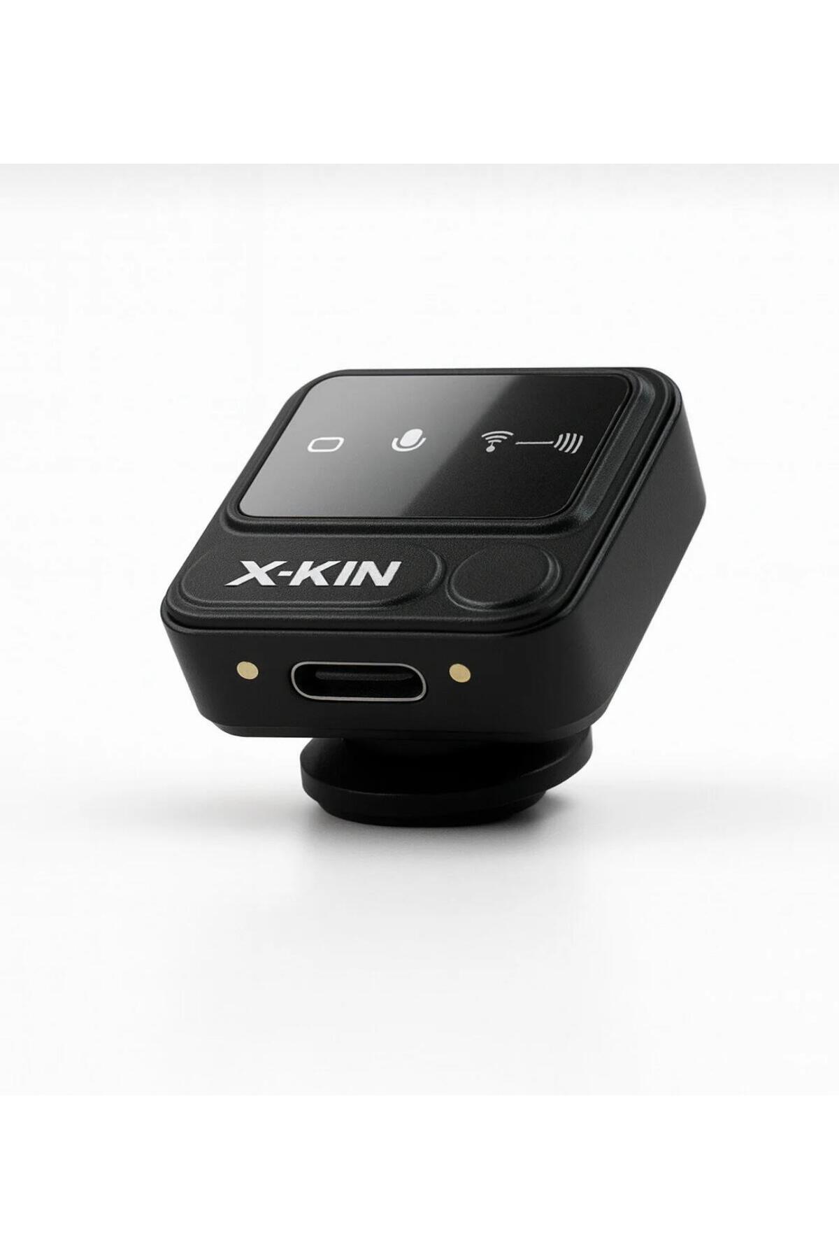 ON6 store XKIN Kablosuz Yaka Mikrofonu – Çift Vericili, Şarj