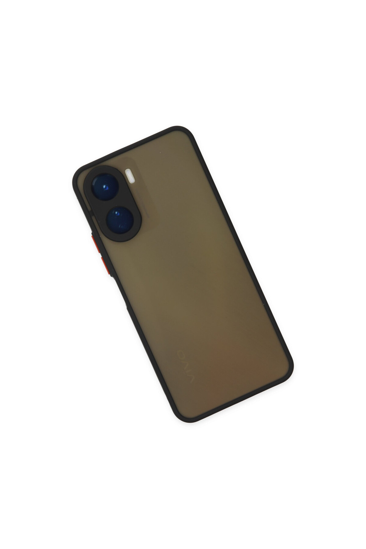 Vivo Y16 İçin Uyumlu Buzlu Tasarım Renkli Tuş Mat Tasarım Sararmaz Kılıf