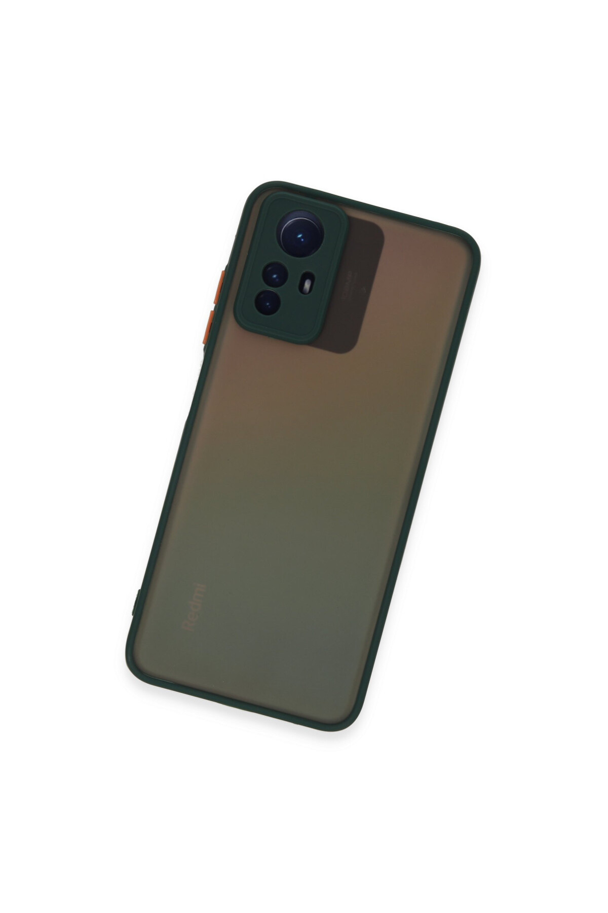 Xiaomi Redmi Note 12S İçin Uyumlu Buzlu Tasarım Renkli Tuş Mat Tasarım Sararmaz Kılıf