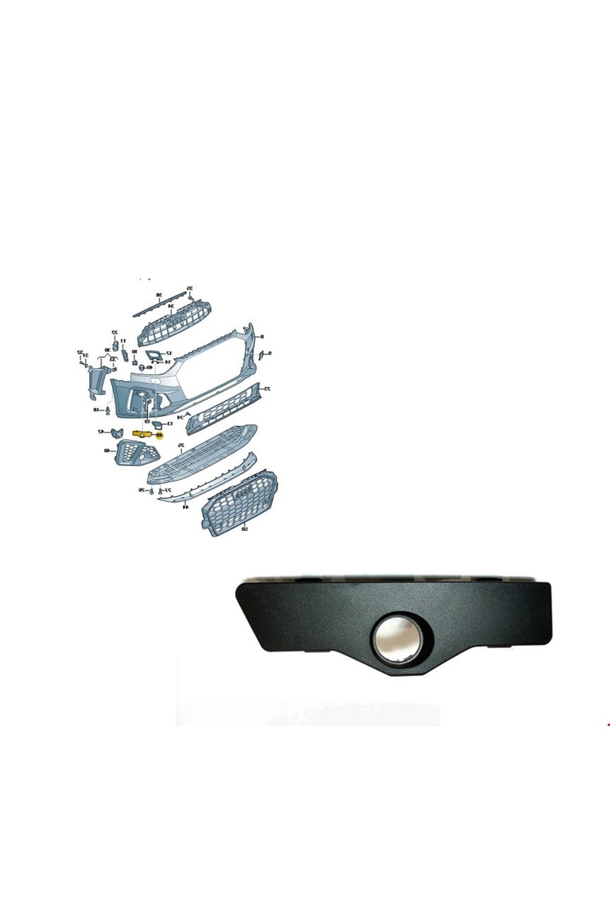 Audi ÖN TAMP.PANJUR BRAKET YUVASI SAĞ S-LİNE A4 2020-