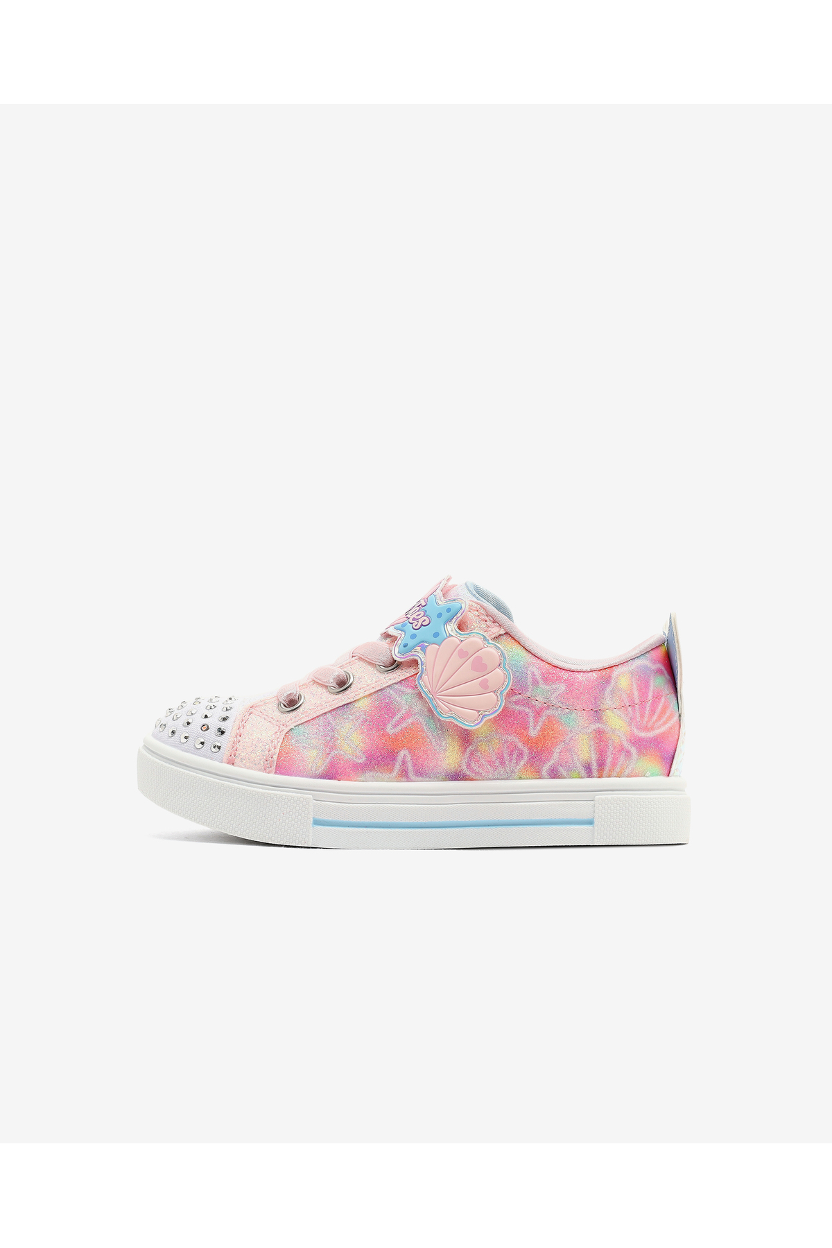 اسکچرز کفش کتانی دخترانه زیر آب مدل مجیک توینکل اسپارکس، چراغ‌دار صورتی، کد 314824N LPMT