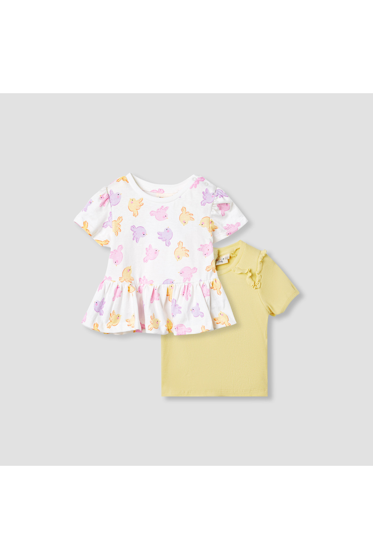 Juniors Bird Print Top - Set of 2