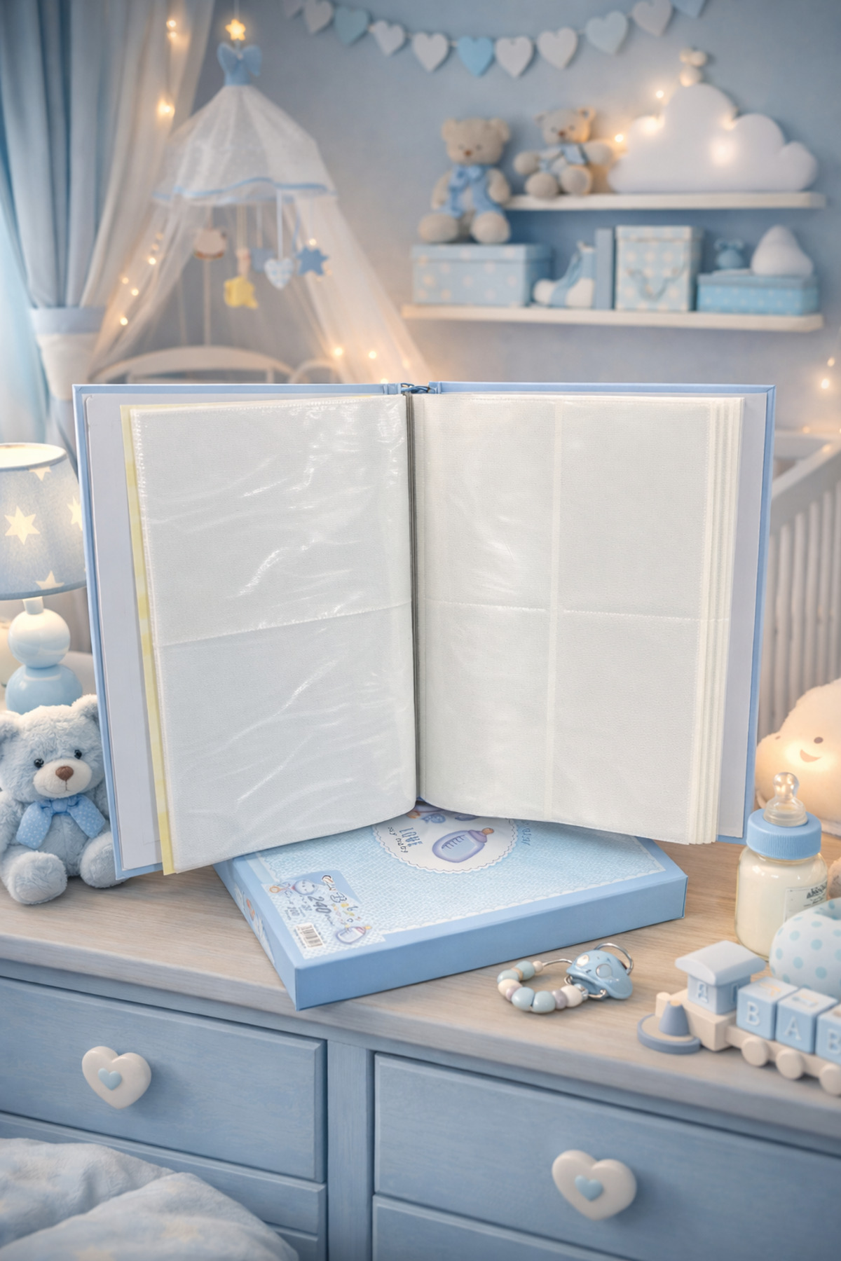 NRCN 27x34 cm Bebek Fotoğraf Albümü – 240 Fotoğraf Kapasiteli fotoğrafı 4 (önizleme)